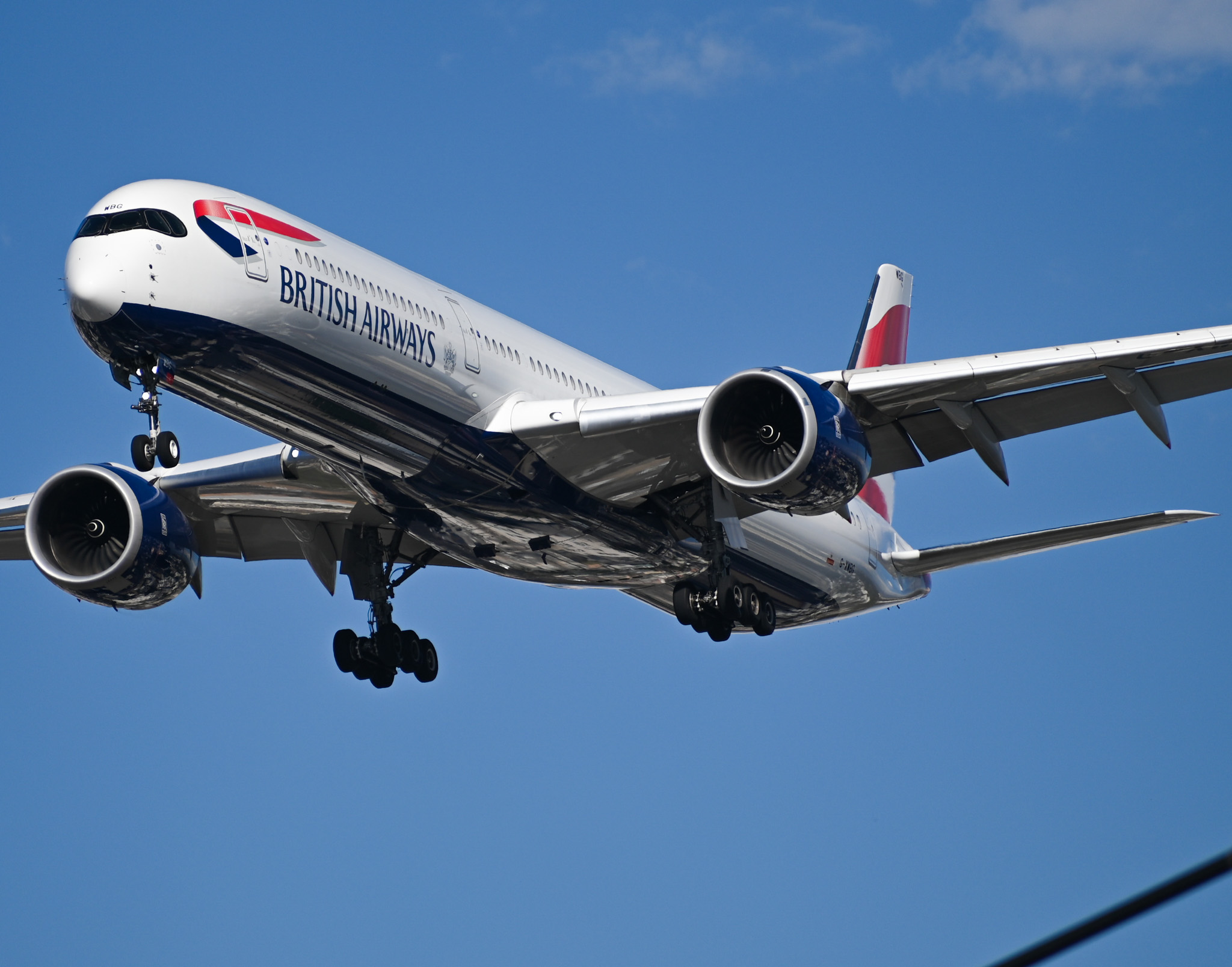 Full size: British Airways Airbus A350-1000 G-XWBG at San Diego International Airport