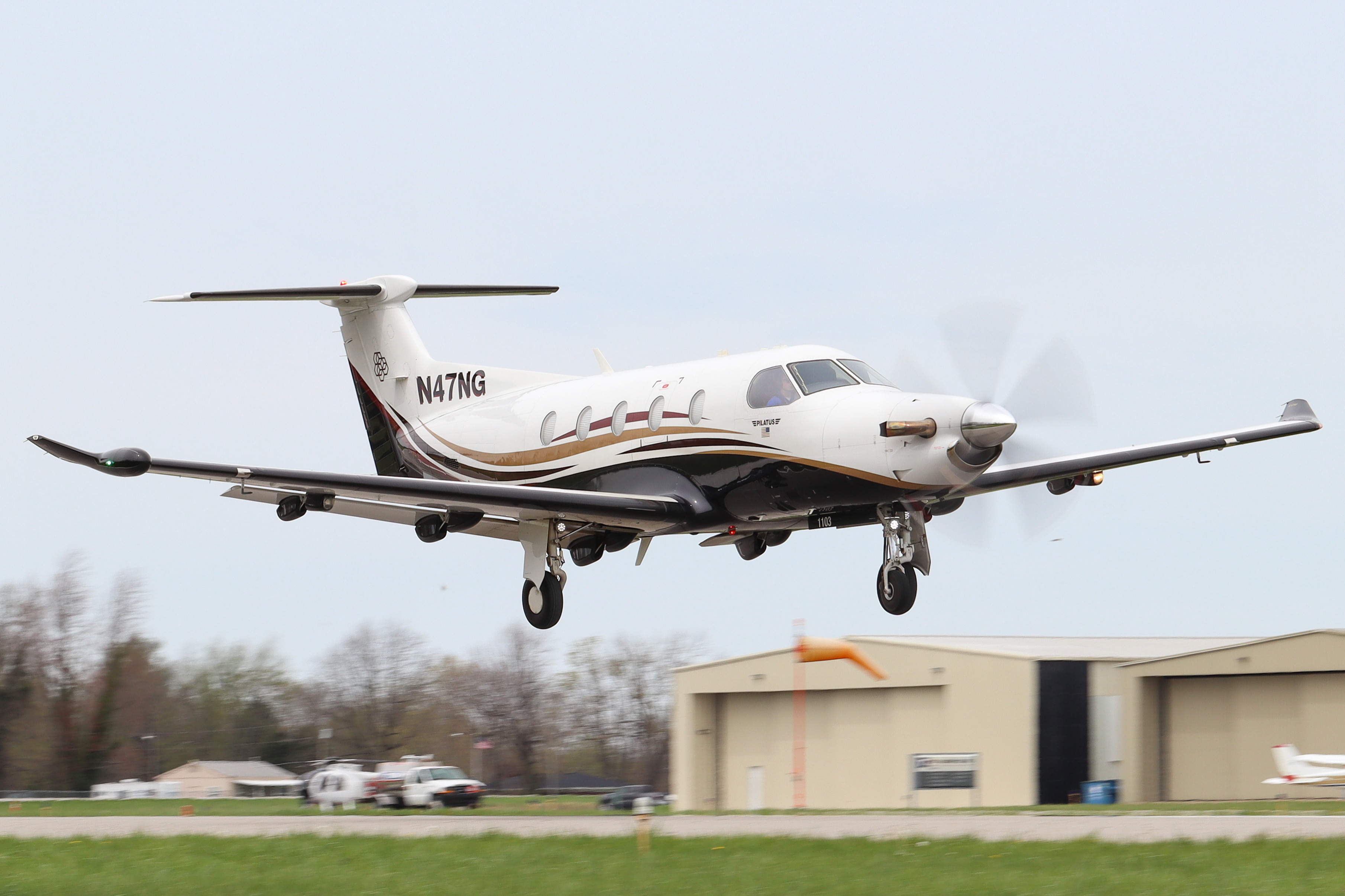 Full size: PRIVATE  Pilatus PC-12 N47NG at Stuart Powell Field Airport