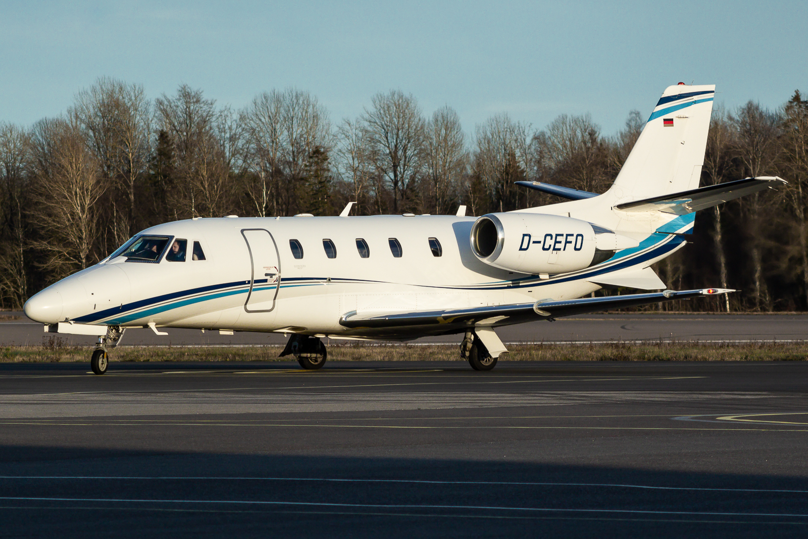 Full size: Air Hamburg Cessna Citation 560XL Excel D-CEFO at Oslo Sandefjord Airport