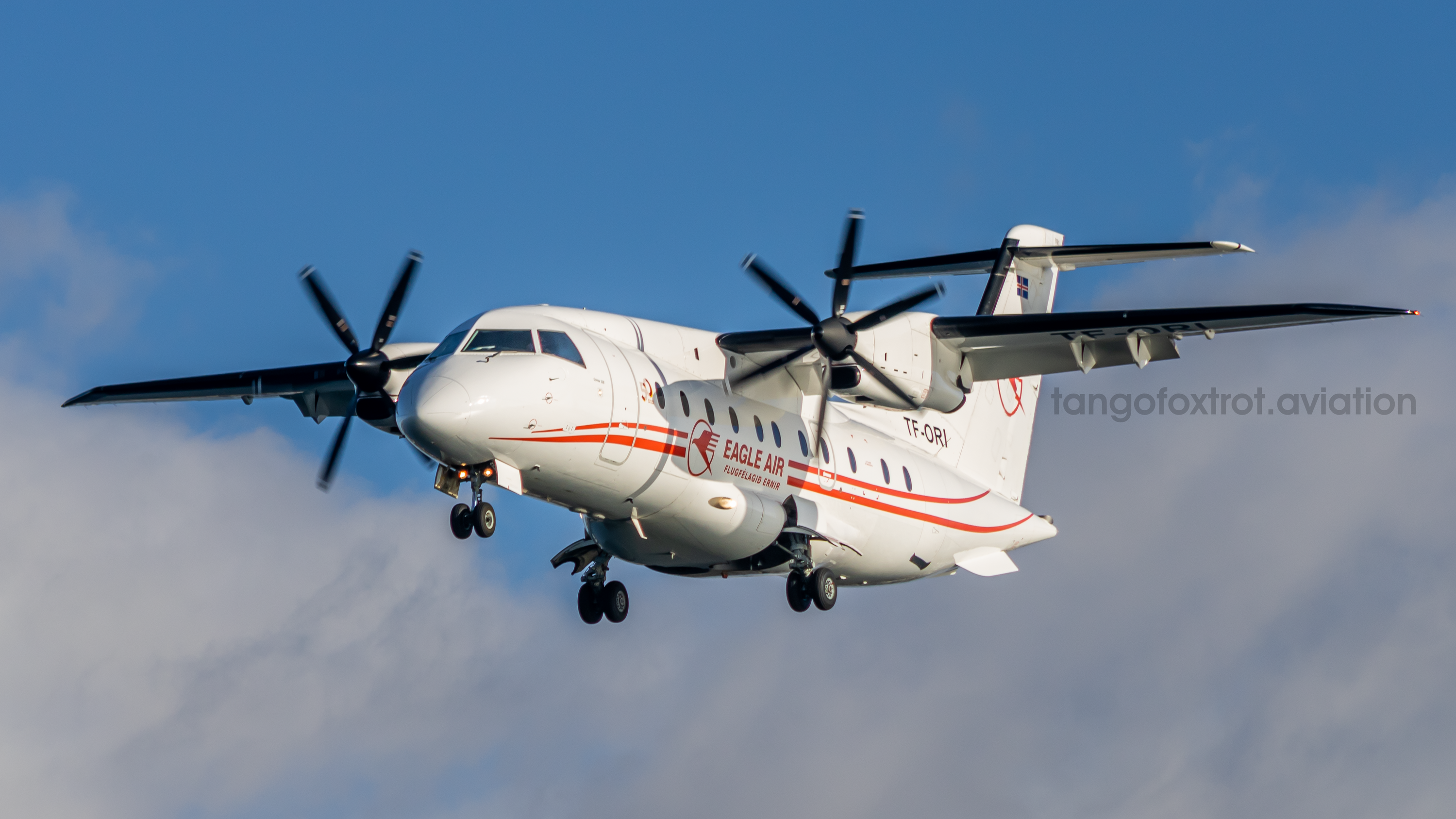 Full size: Eagle Air Iceland Dornier 328 TF-ORI at Reykjavik Airport