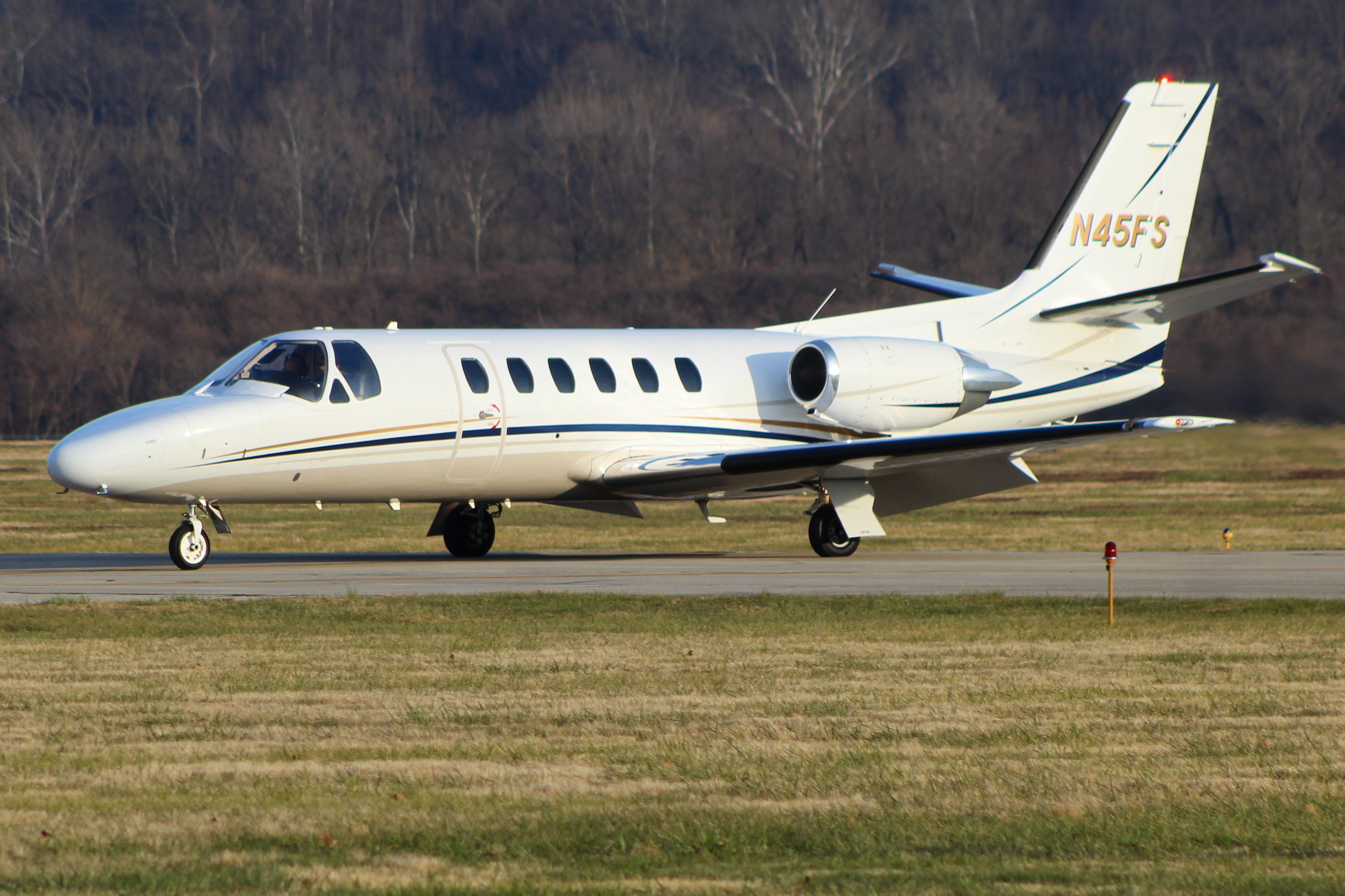 Full size: PRIVATE Cessna Citation 550 N45FS at Cincinnati Municipal Airport/Lunken Field