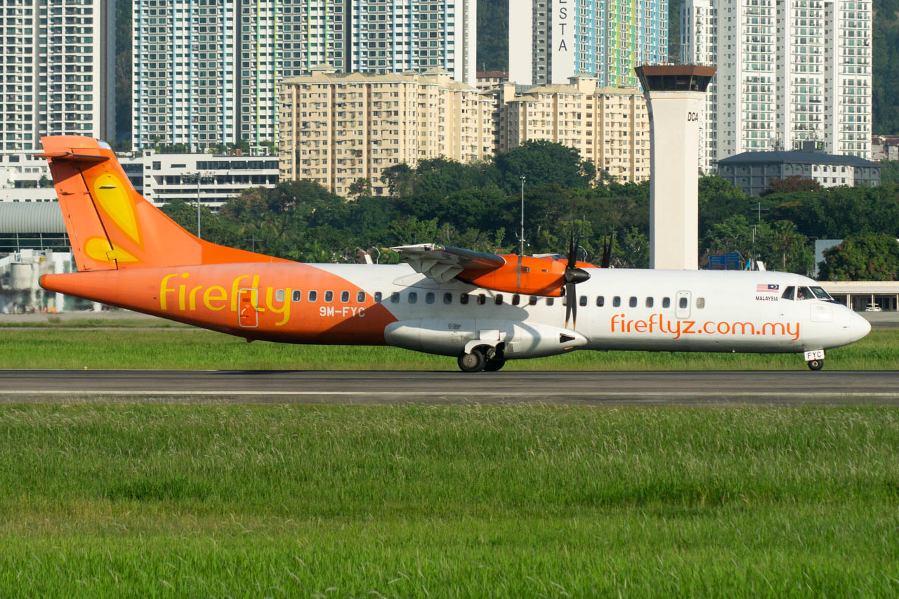 Full size: FireFly ATR 72-500 9M-FYC at Penang International Airport