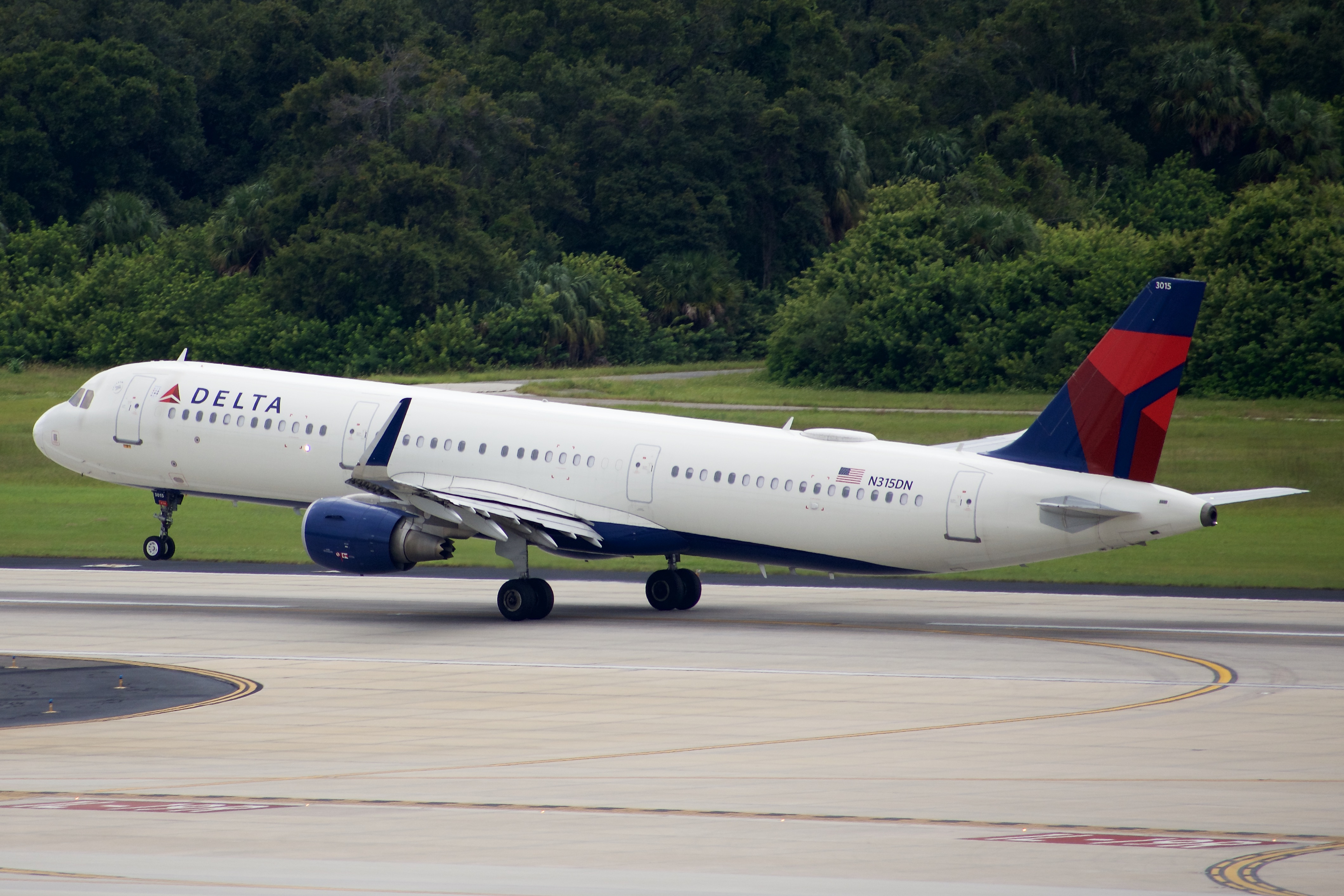 Full size: Delta Airlines Airbus A321-200 N315DN at Tampa International Airport