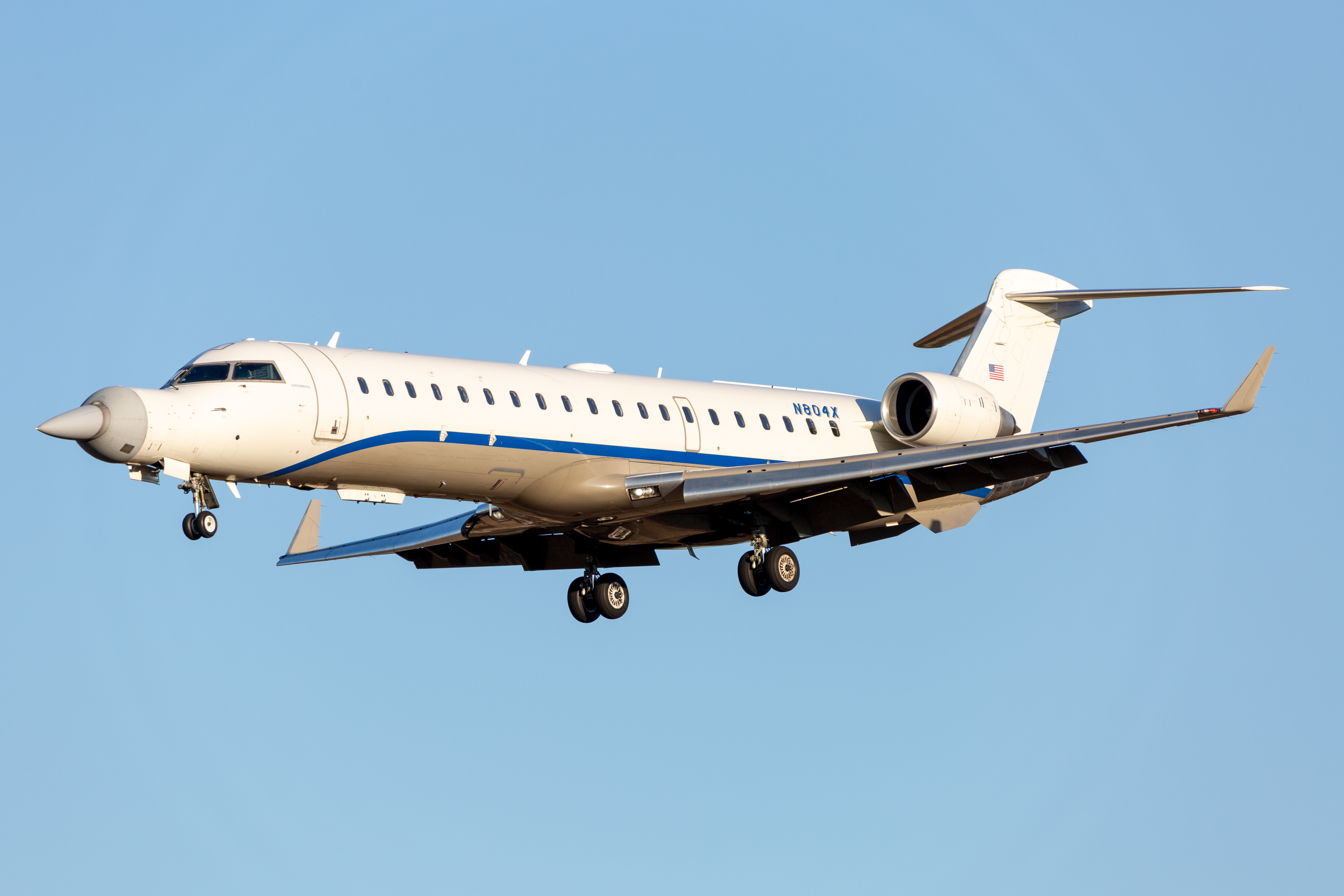 Full size: Northrop Grumman Mitsubishi CRJ-700 N804X at Baltimore/Washington International Thurgood Marshall Airport
