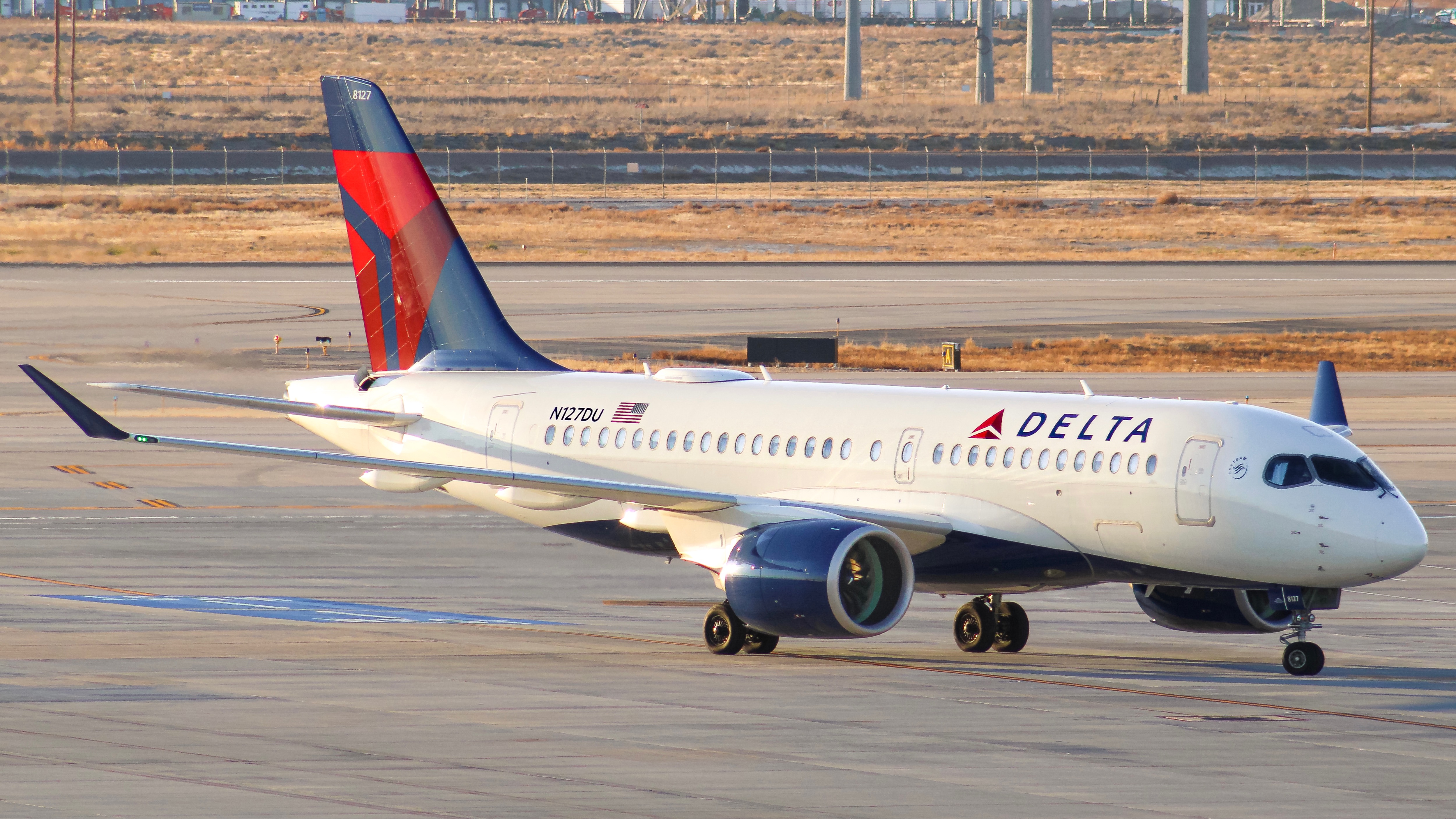 Full size: Delta Airlines Airbus A220-100 N127DU at Salt Lake City International Airport