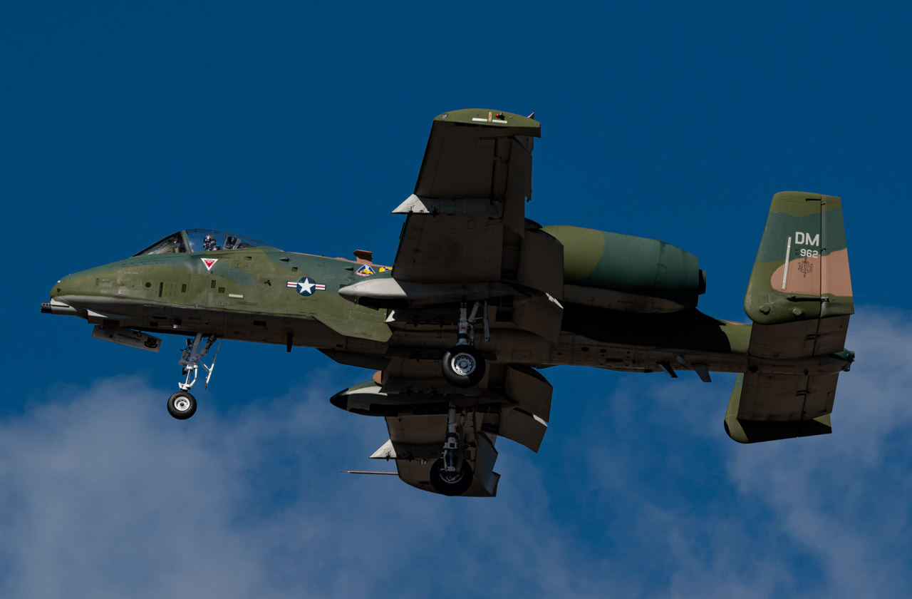 Full size: USAF - United States Air Force Fairchild A-10 Thunderbolt 81-0962 at Pamplona Airport
