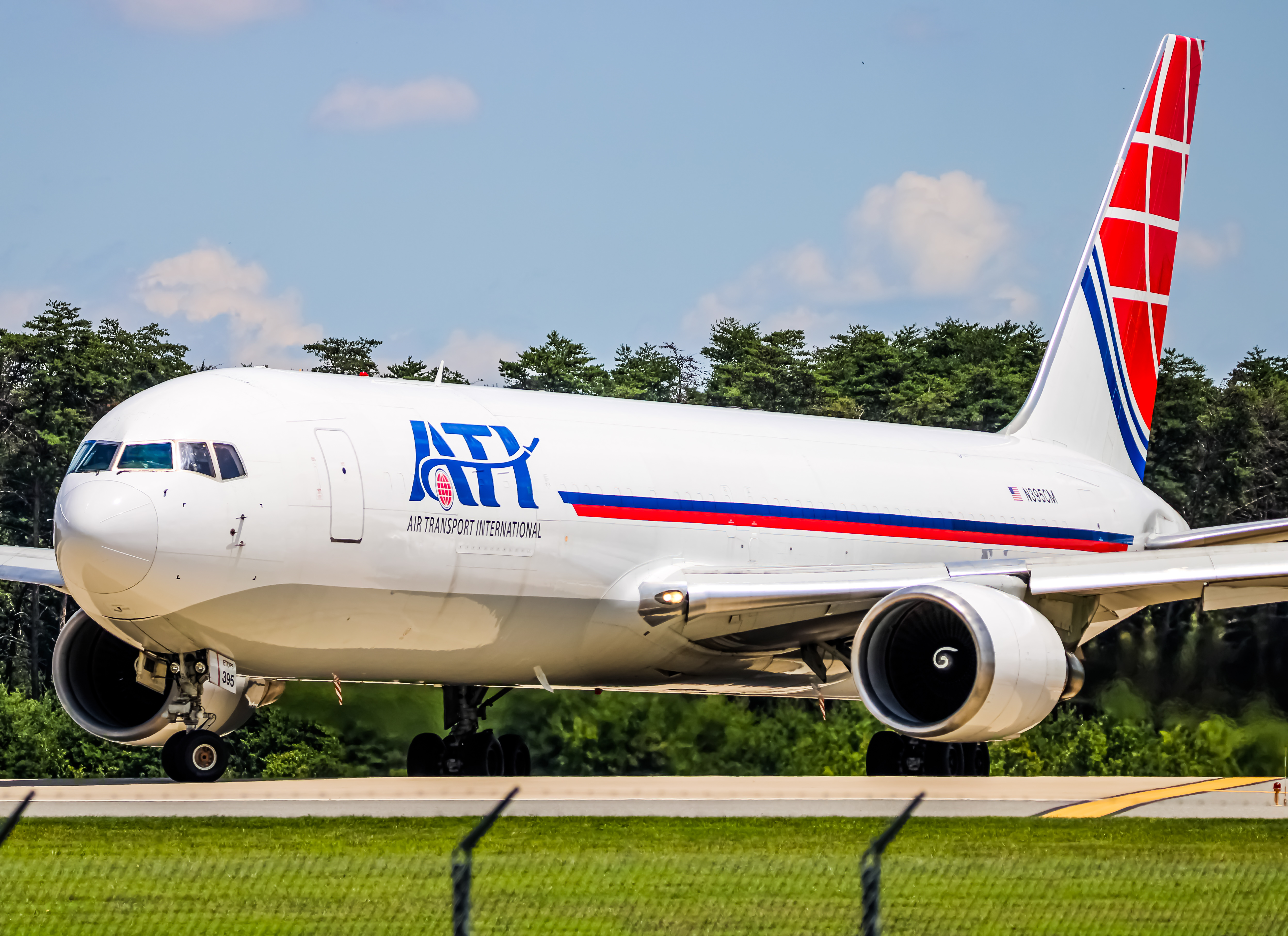 Full size: Air Transport International Boeing 767-300F N395CM at Baltimore/Washington International Thurgood Marshall Airport
