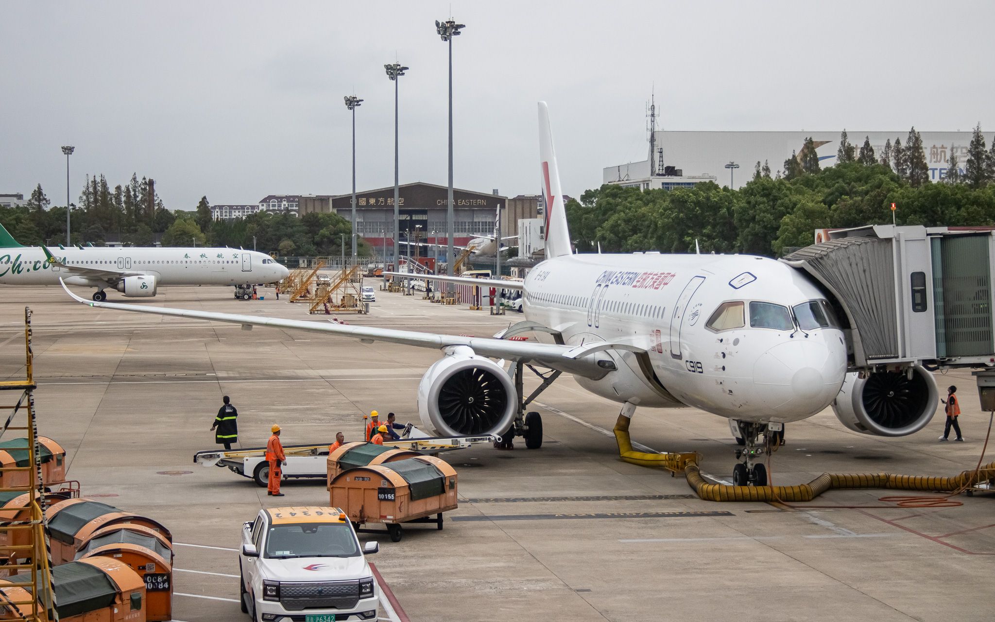 Full size: China Eastern Airlines COMAC C919-100 B-919A at Shanghai Hongqiao International Airport