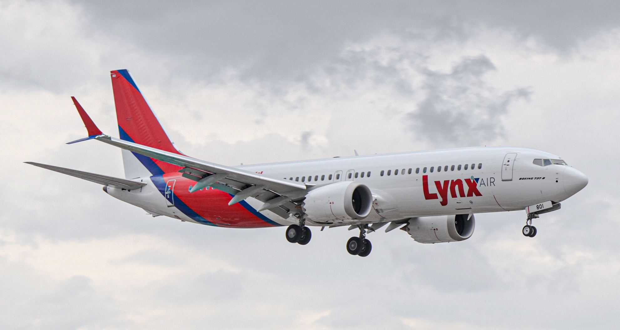 Full size: Lynx Air  Boeing 737 MAX 8 C-GJSL at Lester B Pearson International Airport