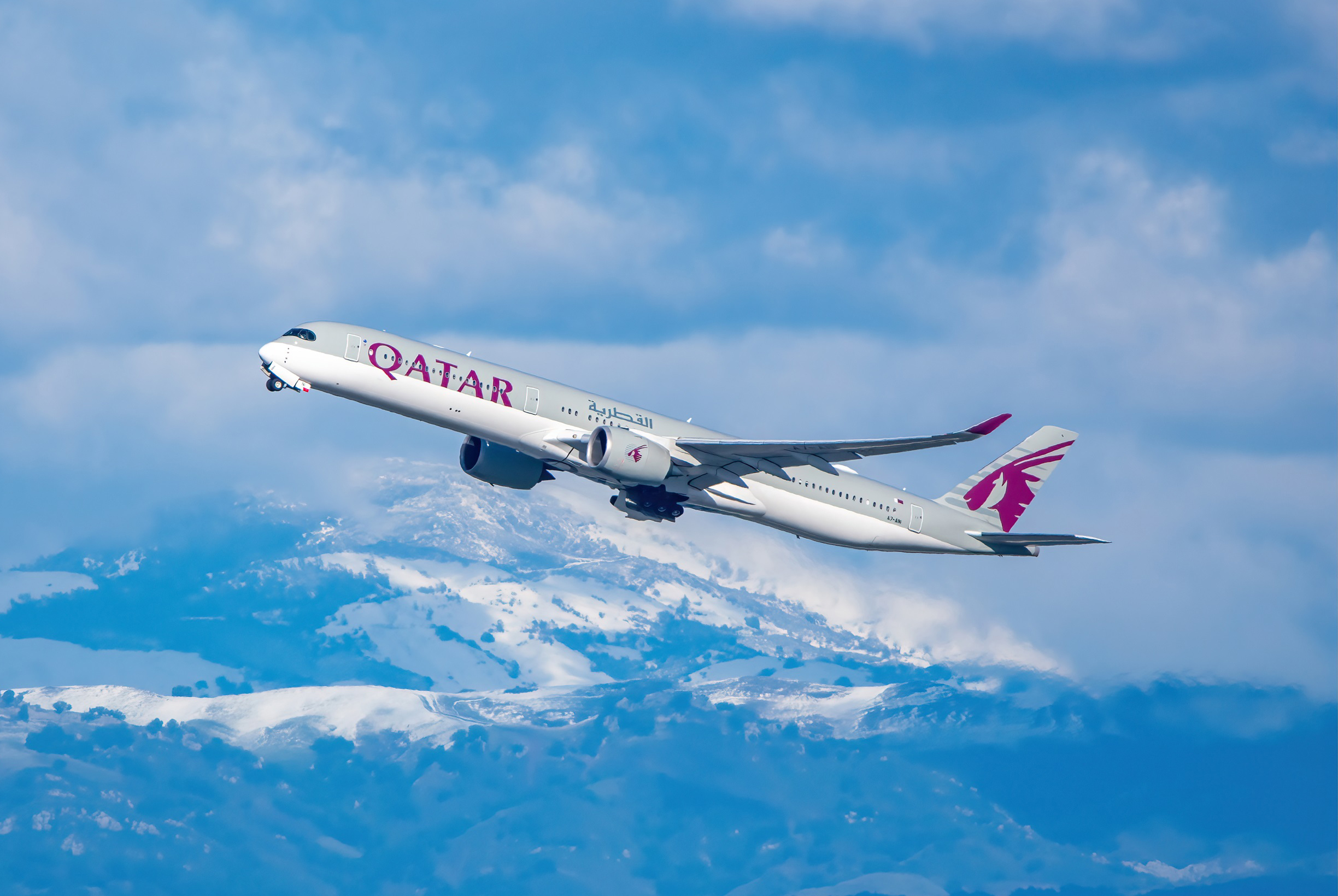 Full size: Qatar Airways Airbus A350-1000 A7-ANI at San Francisco International Airport