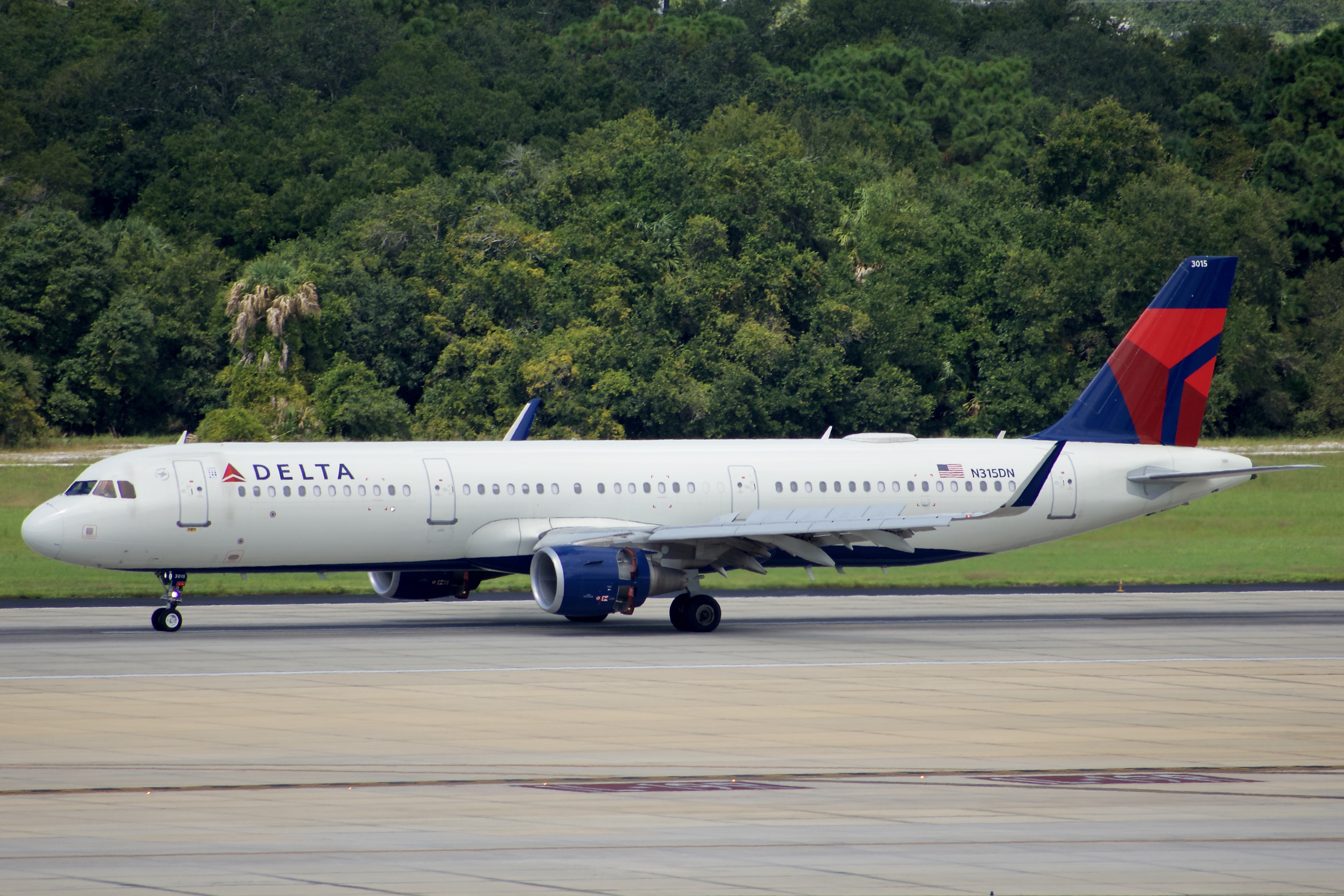 Full size: Delta Airlines Airbus A321-200 N315DN at Tampa International Airport