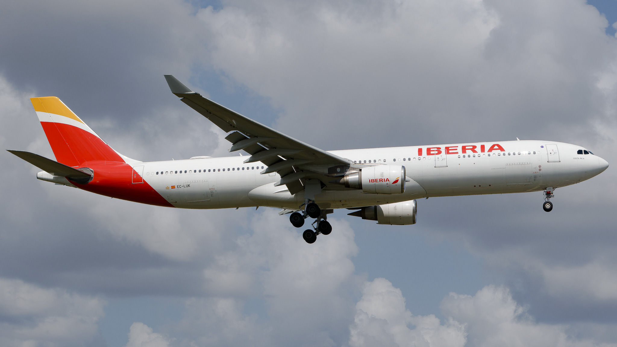 Full size: Iberia Airbus A330-300 EC-LUK at Tampa International Airport
