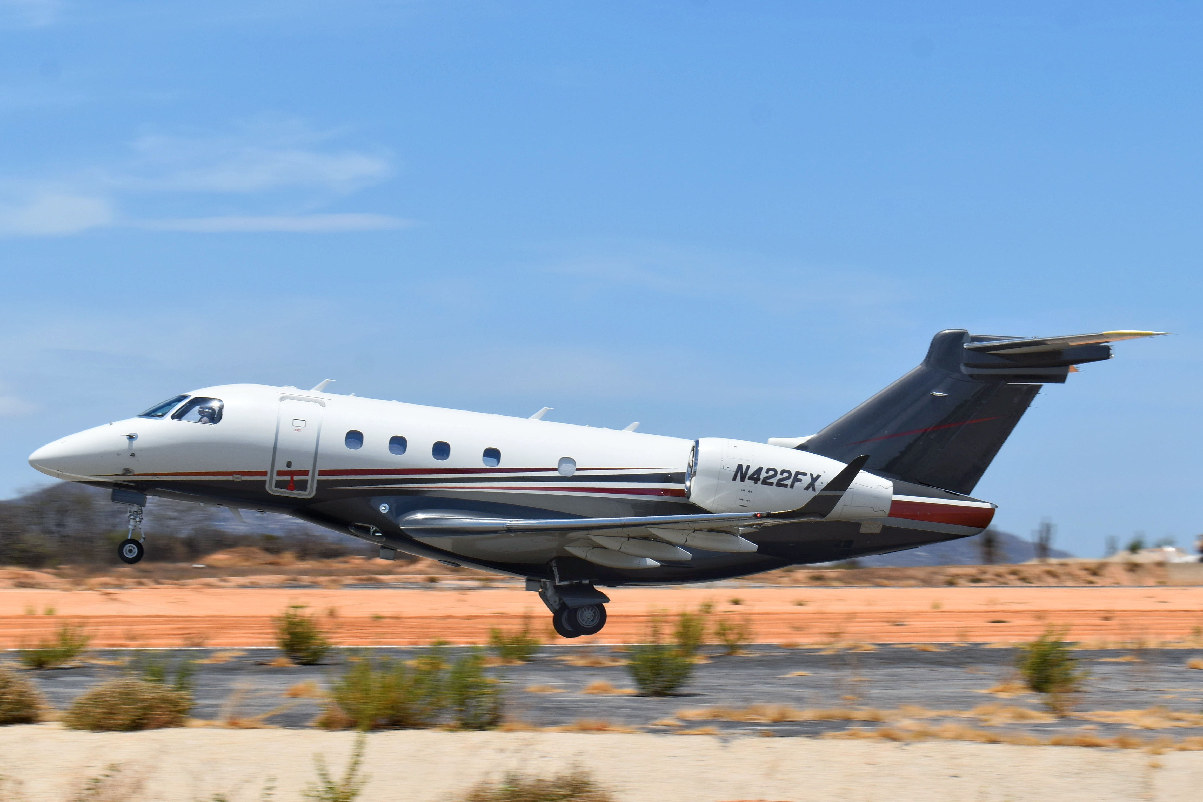 Full size: PRIVATE Embraer Legacy 450 N422FX at Aeropuerto de Cabo San Lucas Internacional