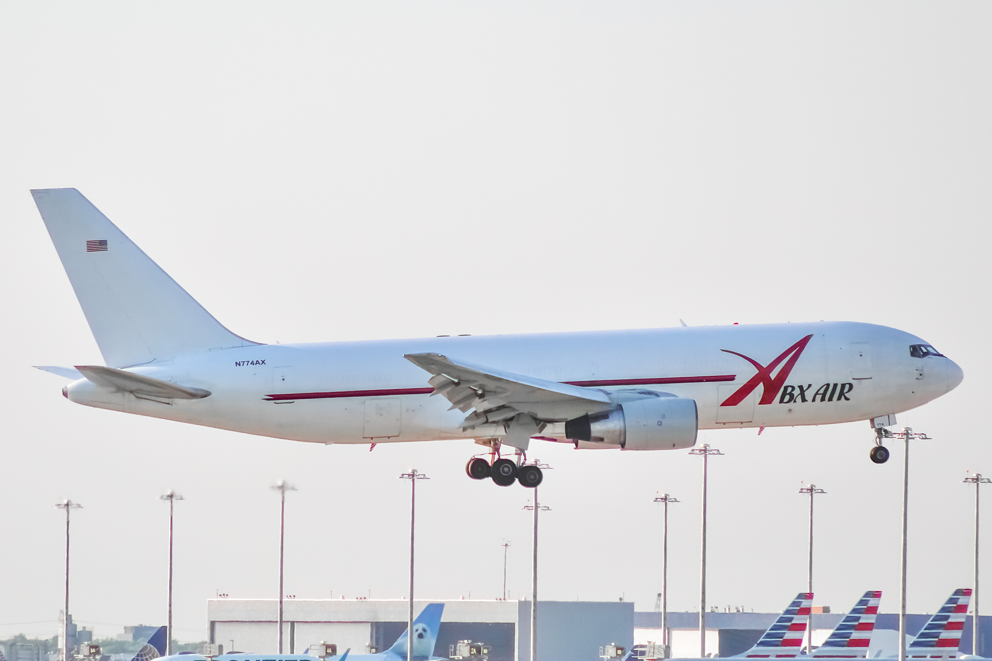 Full size: ABX Air Boeing 767-200F N774AX at Chicago O'Hare International Airport