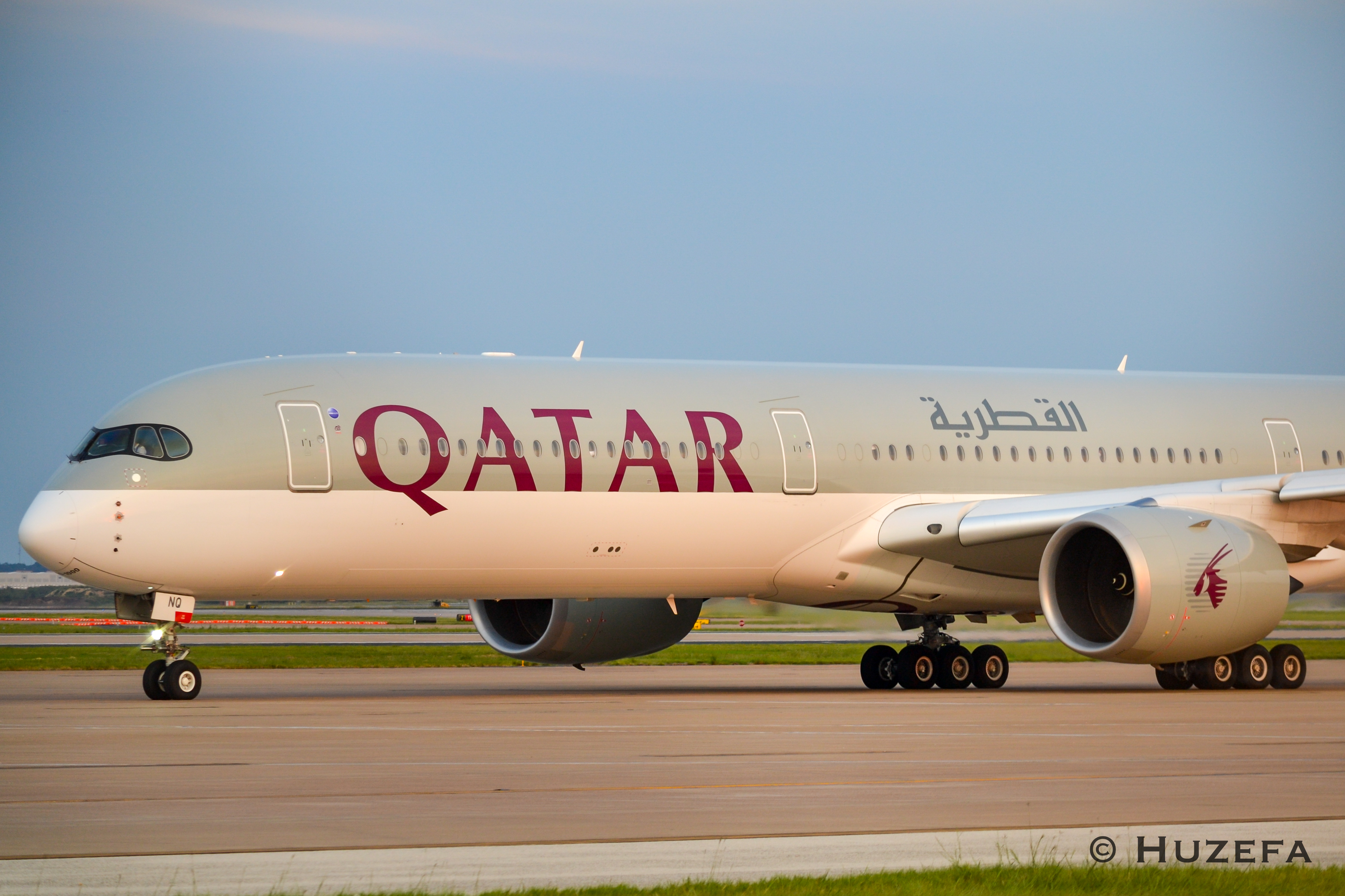 Full size: Qatar Airways Airbus A350-1000 A7-ANQ at Dallas-Fort Worth International Airport