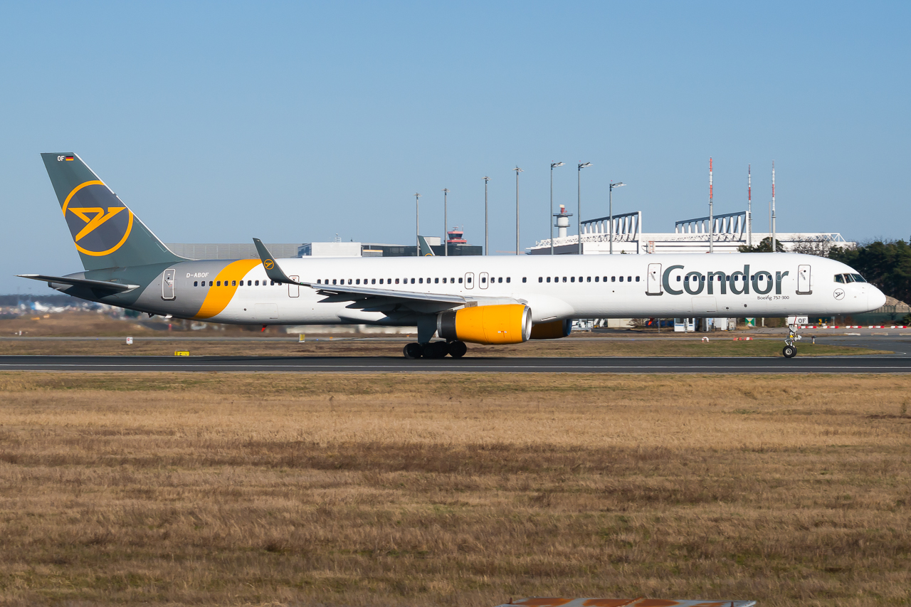 Full size: Condor Boeing 757-300 D-ABOF at Frankfurt International Airport
