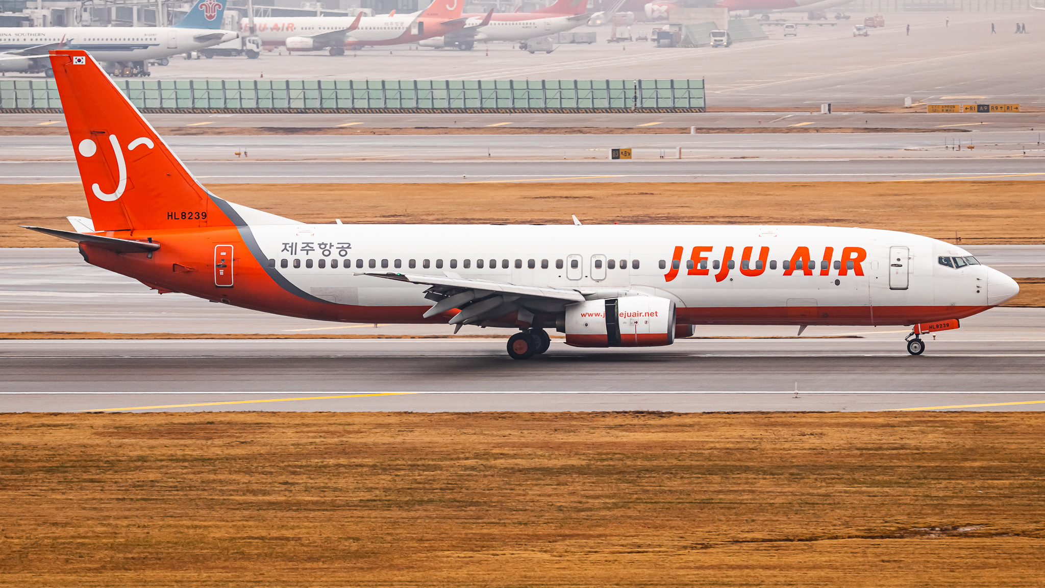 Full size: Jeju Air Boeing 737-82R  HL8239 at Seoul-Incheon International Airport