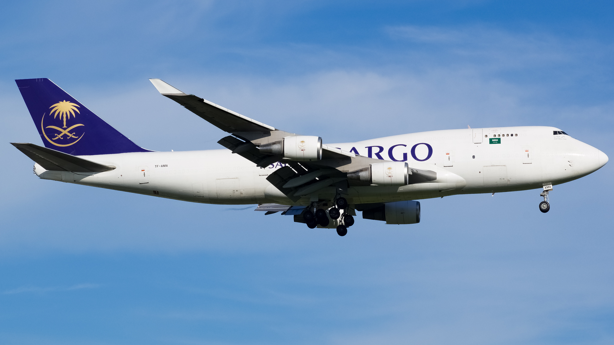 Full size: Saudia Cargo Boeing 747-400F TF-AMA at John F. Kennedy International Airport