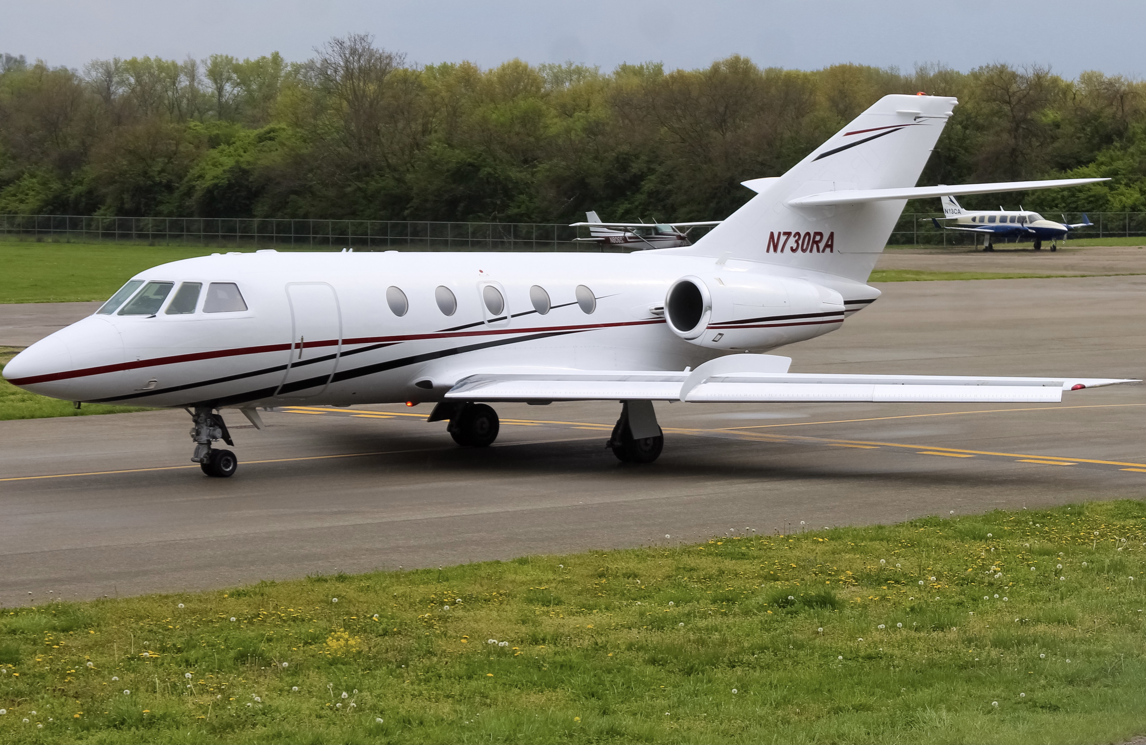 Full size: Royal Air Freight Dassault Falcon 20 N730RA at Cincinnati Municipal Airport/Lunken Field