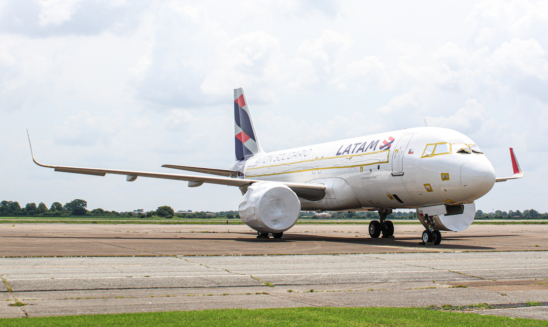 Full size: LATAM Airbus A320NEO CC-BHE at Blytheville Arkansas International Airport