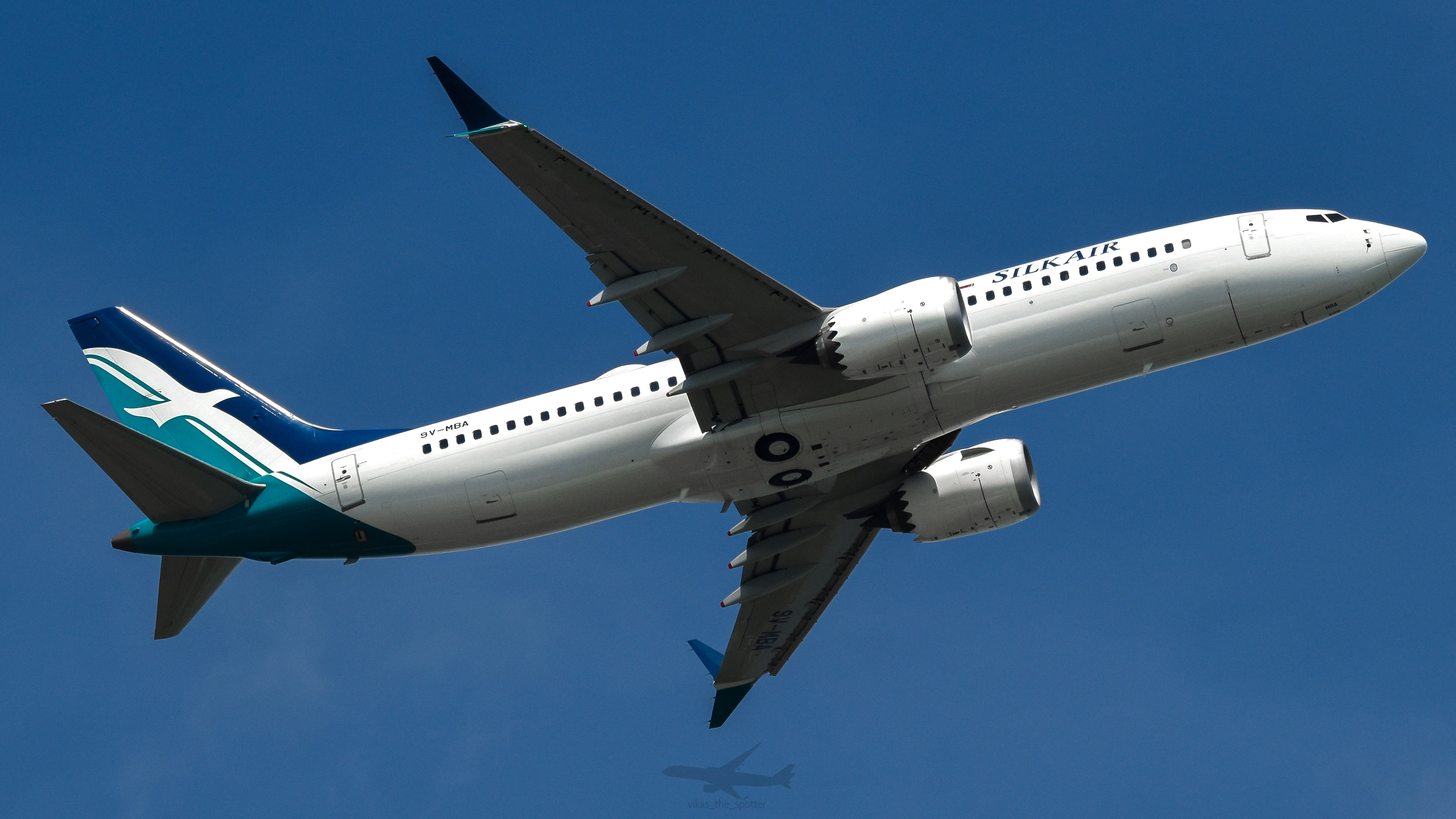 Full size: SilkAir Boeing 737 MAX 8 9V-MBA at Singapore-Changi Airport