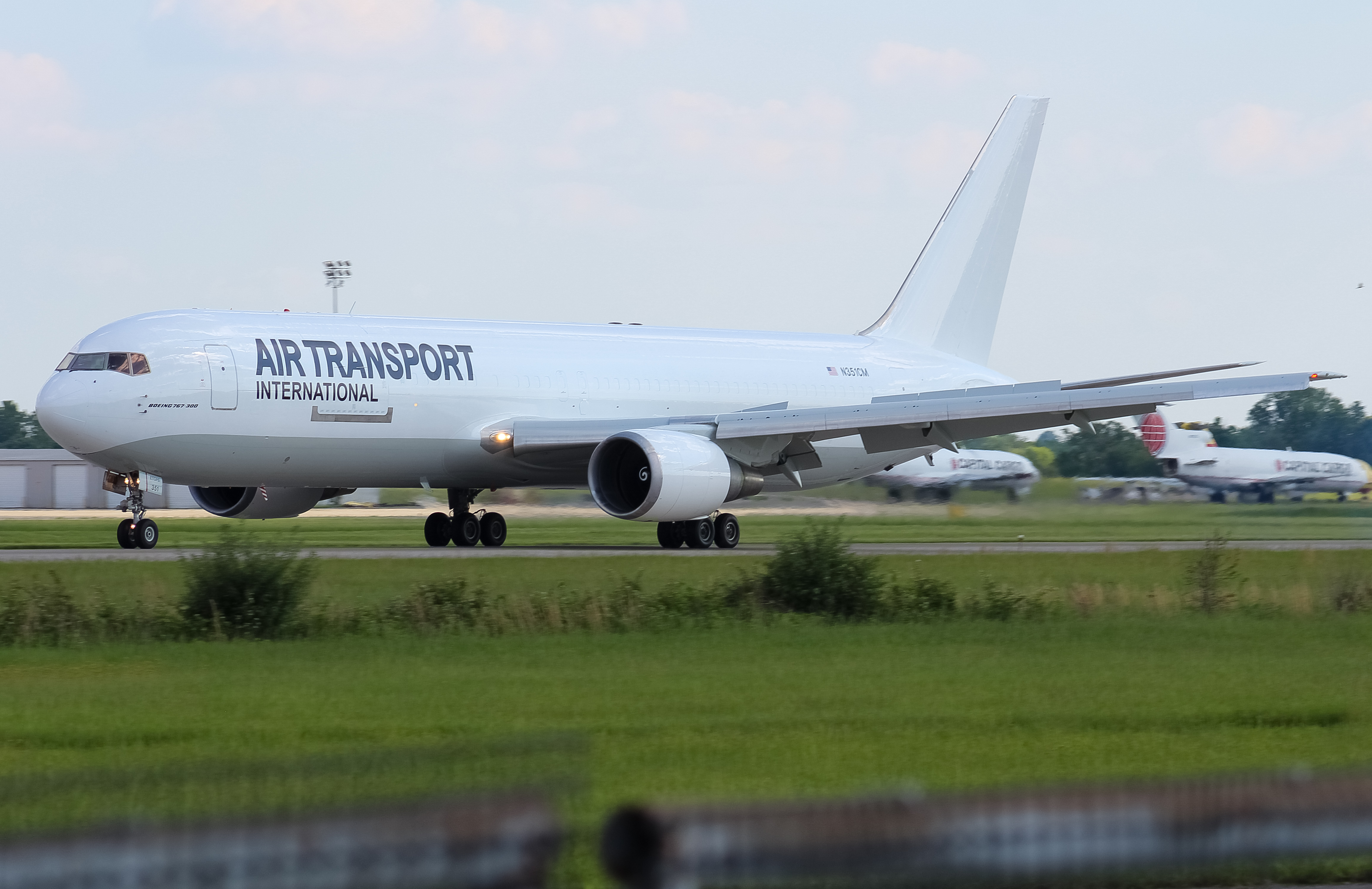 Full size: Air Transport International Boeing 767-300ER N351CM at Wilmington Air Park