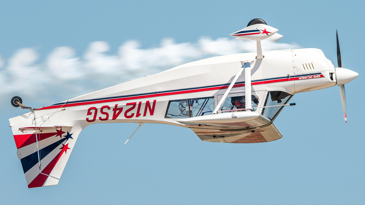 Full size: PRIVATE American Champion 8KCAB N124SG at Wittman Regional Airport