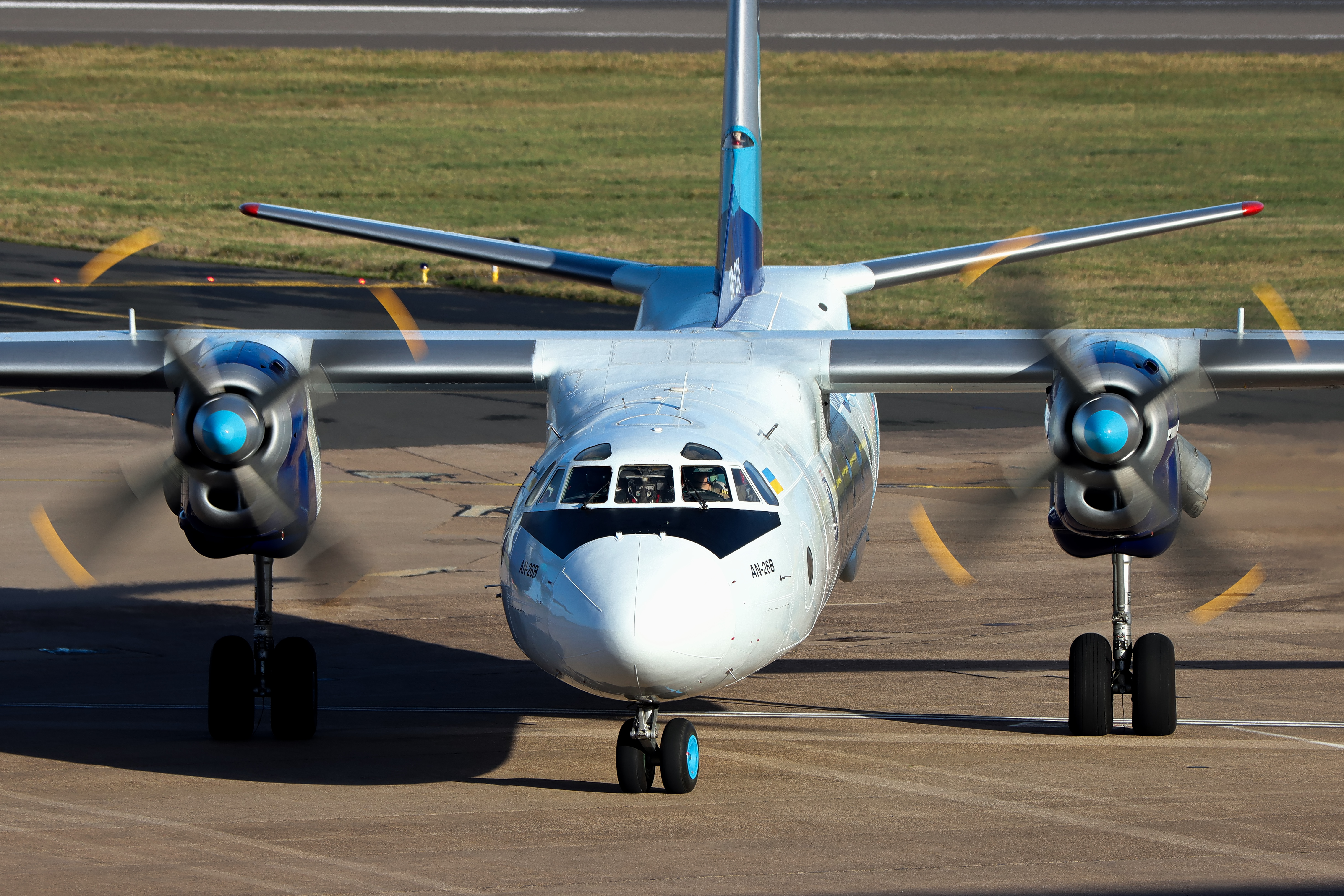 Full size: Vulkan Air Antonov An-26B UR-CQE at Birmingham Airport