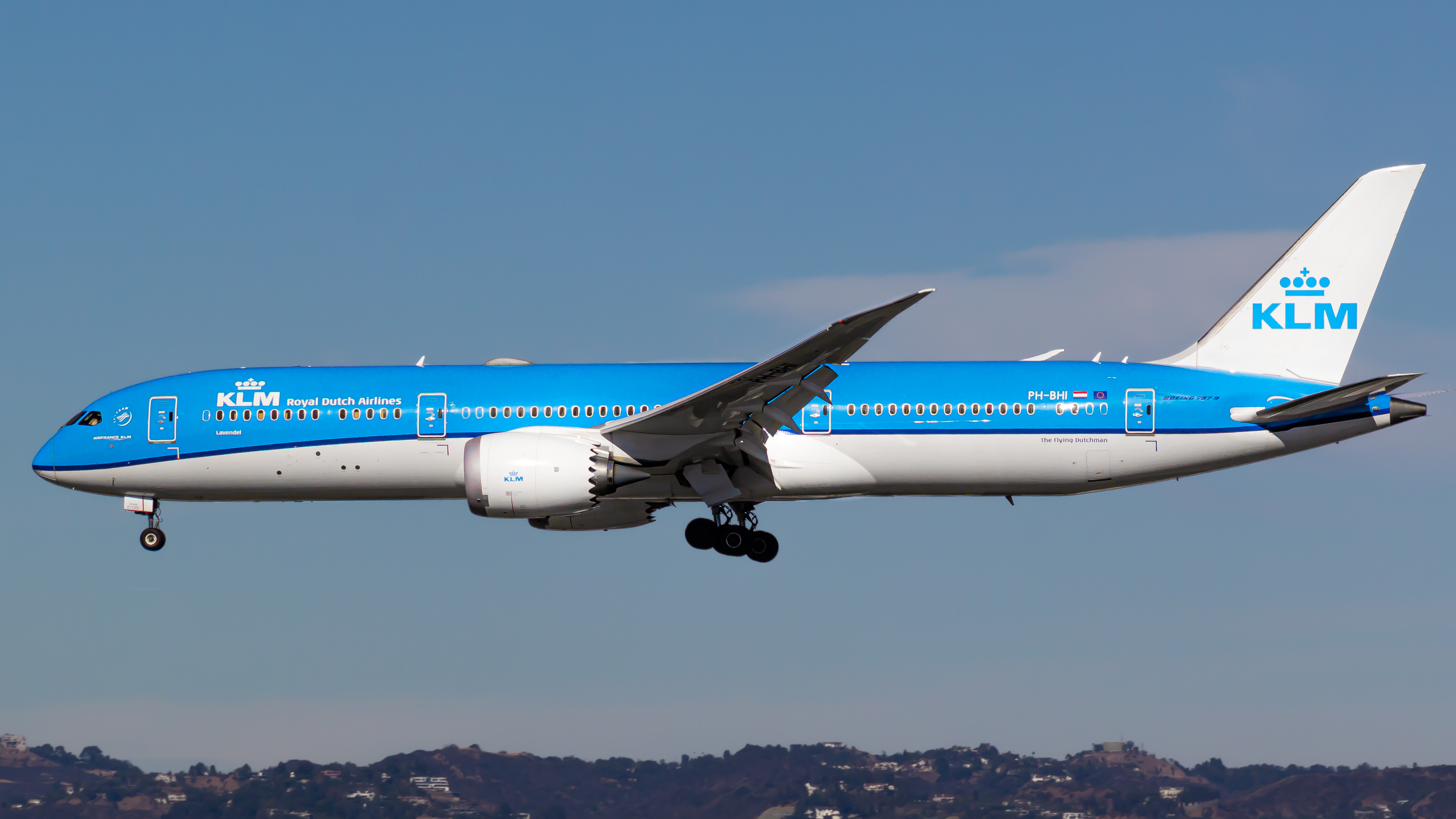 Full size: KLM Boeing 787-9 PH-BHI at Los Angeles International Airport