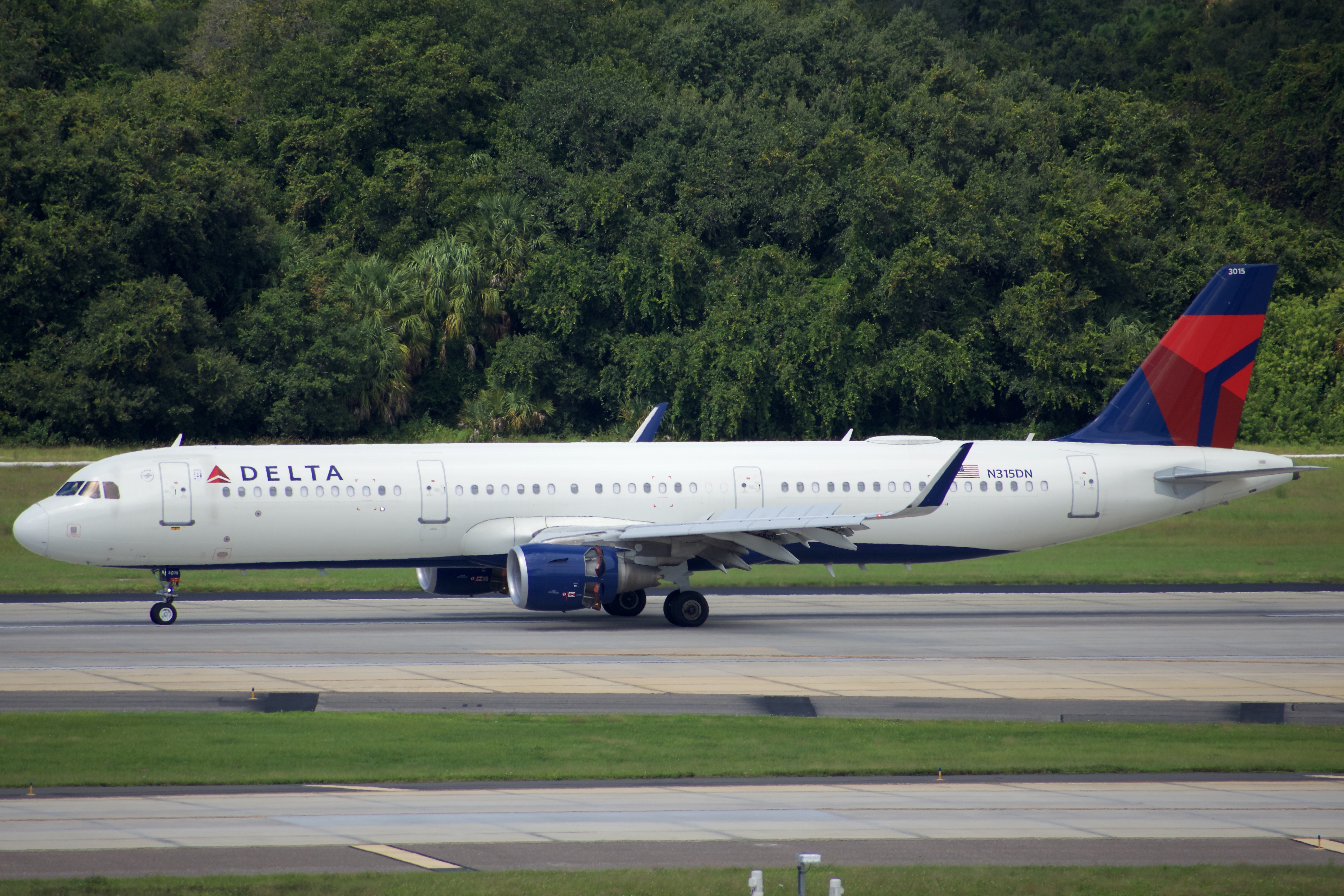 Full size: Delta Airlines Airbus A321-200 N315DN at Tampa International Airport