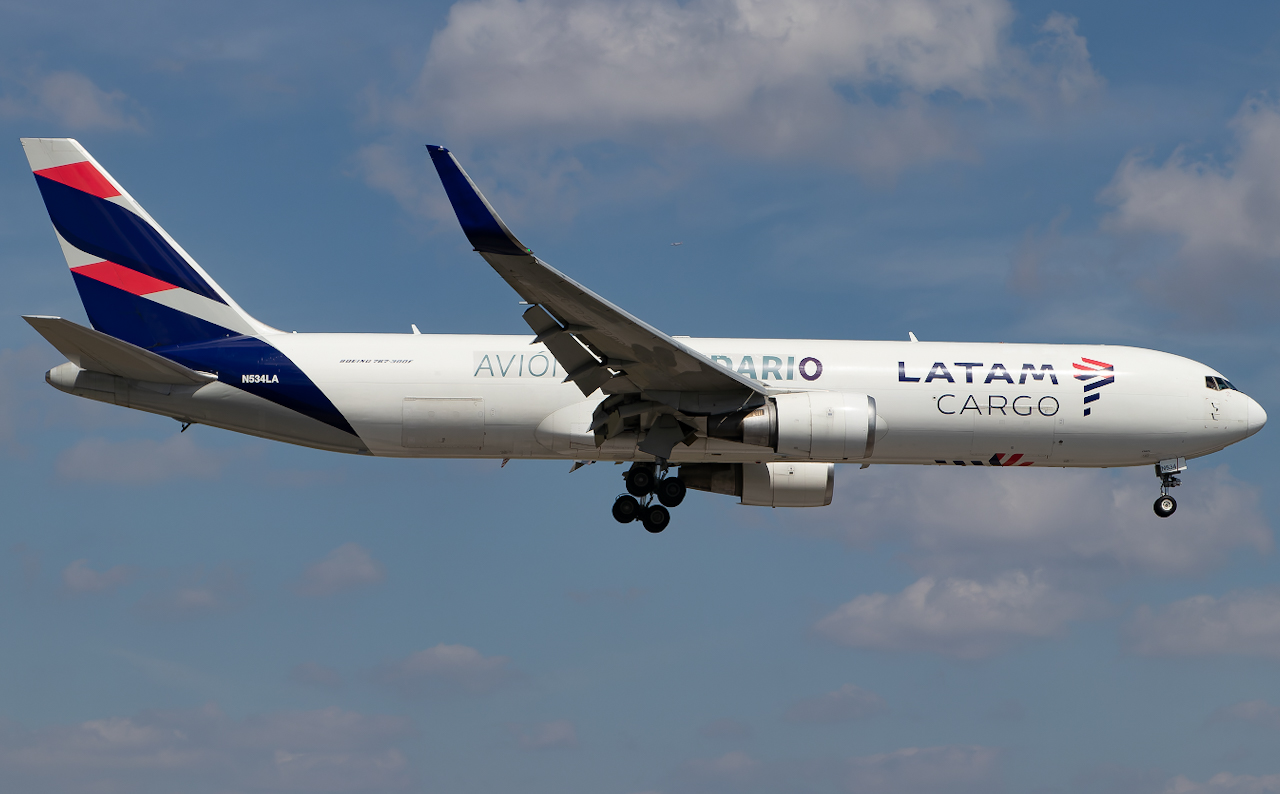Full size: LATAM Boeing 767-300F N534LA at Miami International Airport