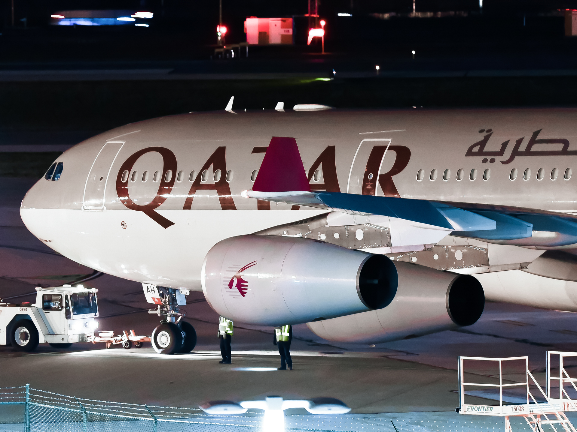 Full size: Qatar Airways Amiri Flight Airbus A340-300 A7-AAH at Cleveland-Hopkins International Airport