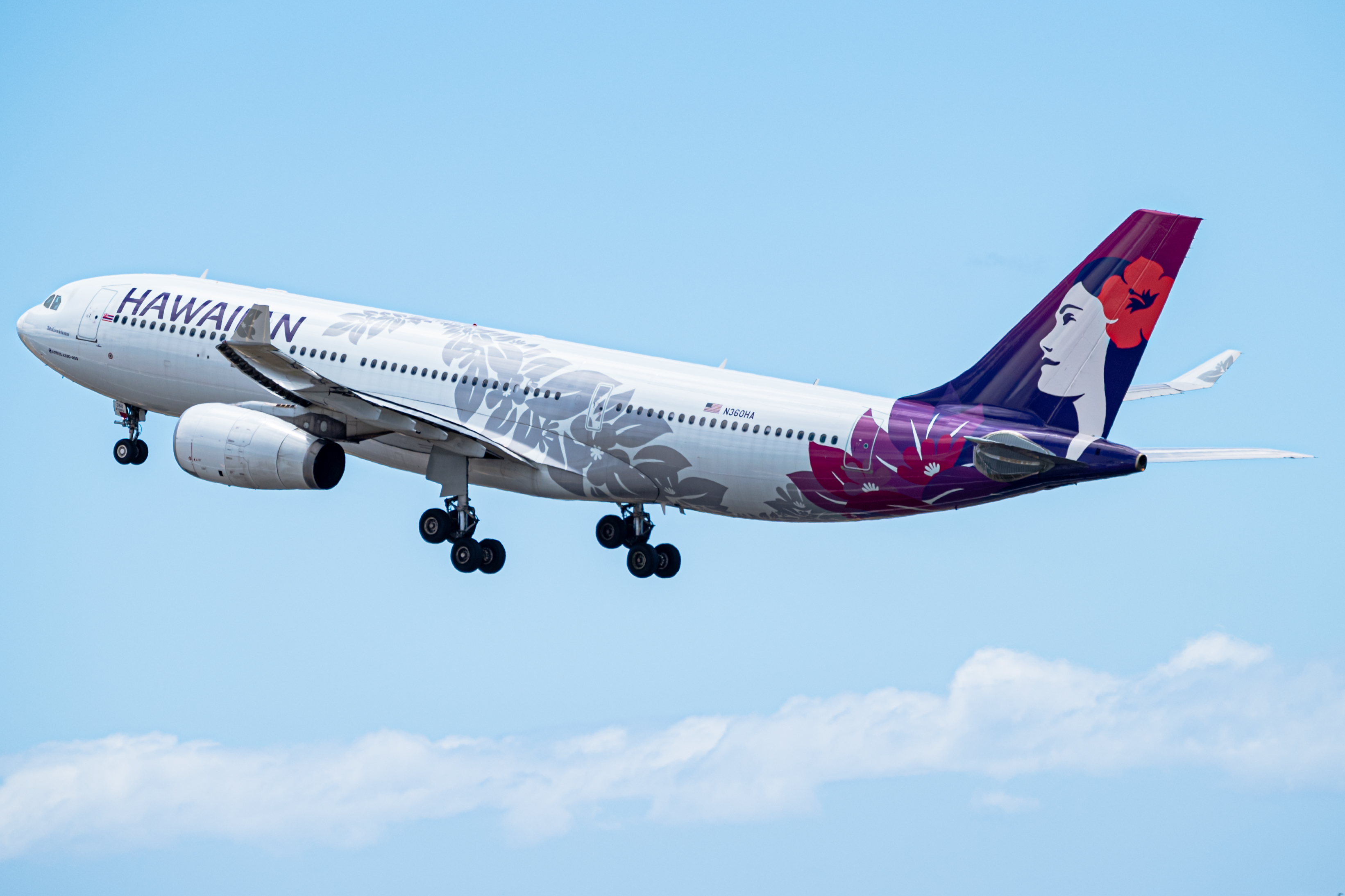 Full size: Hawaiian Airlines Airbus A330-200 N360HA at Daniel K Inouye International Airport