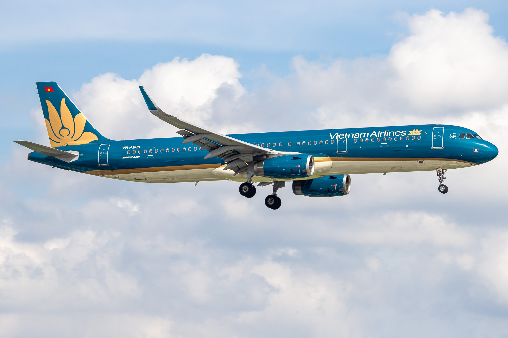 Full size: Vietnam Airlines Airbus A321-200 VN-A609 at Tan Son Nhat International Airport