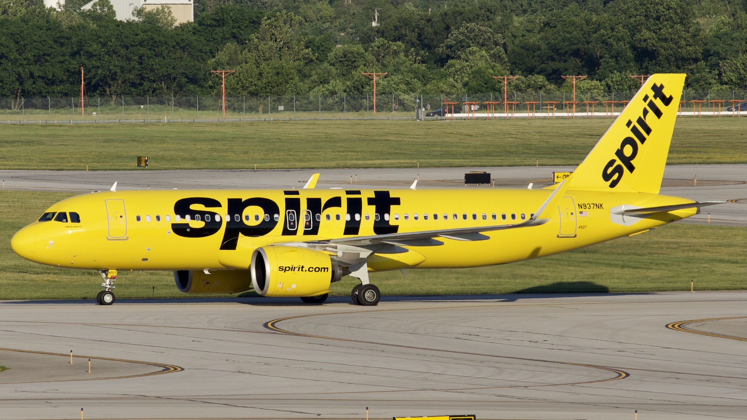 Full size: Spirit Airlines Airbus A320NEO N937NK at John Glenn Columbus International Airport