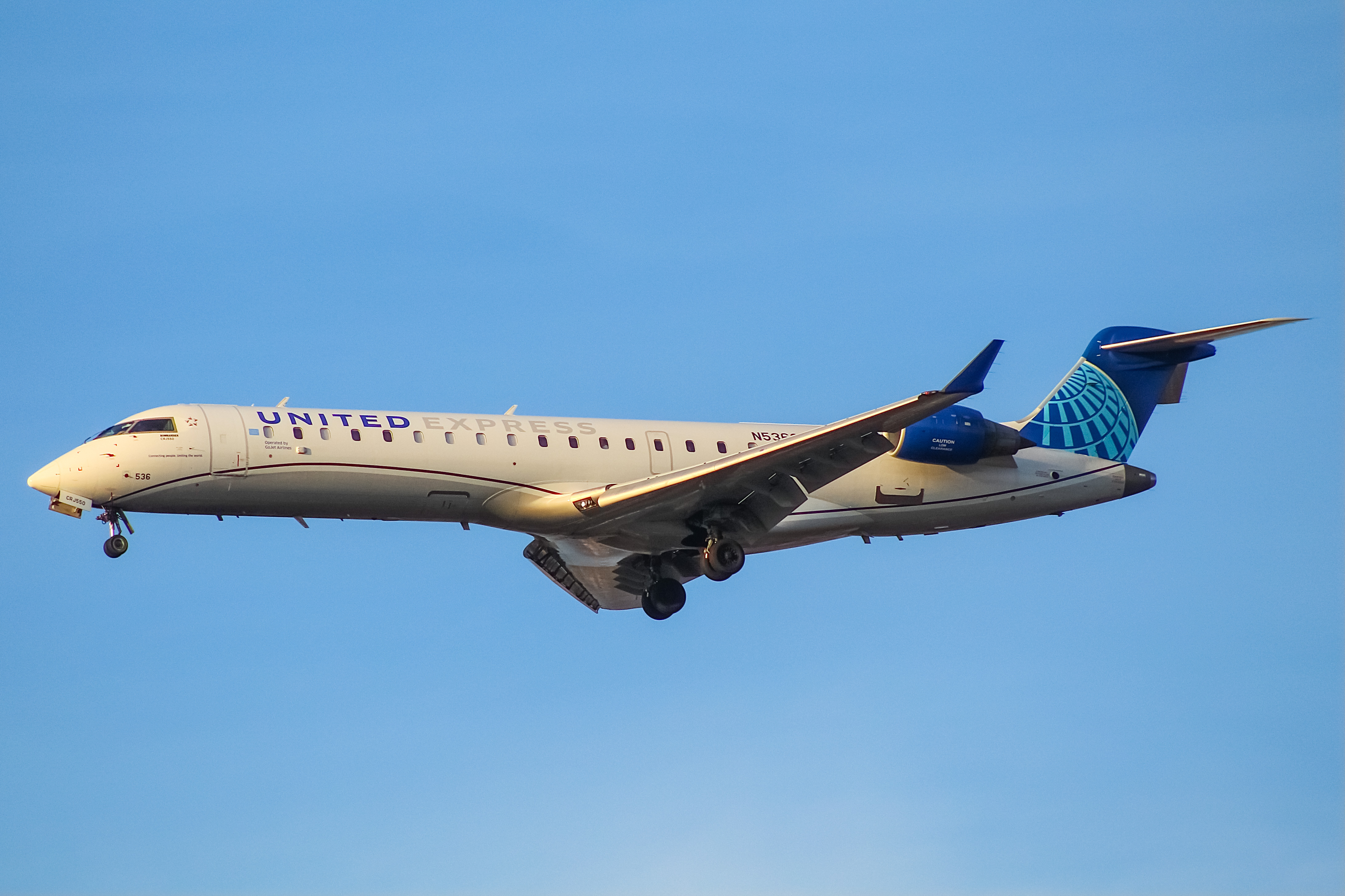 Full size: United Express Mitsubishi CRJ-550 N536GJ at Chicago O'Hare International Airport