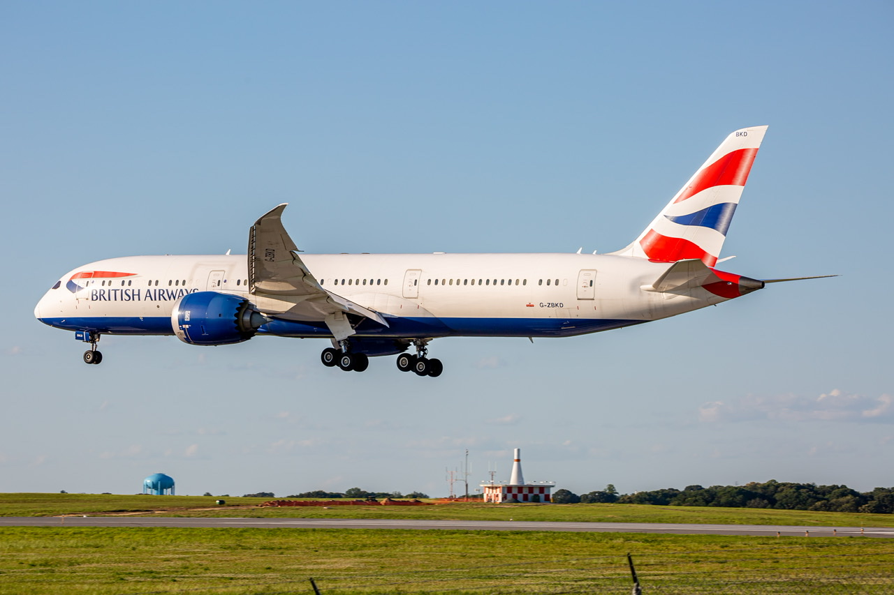 Full size: British Airways Boeing 787-9 G-ZBKD at Baltimore/Washington International Thurgood Marshall Airport