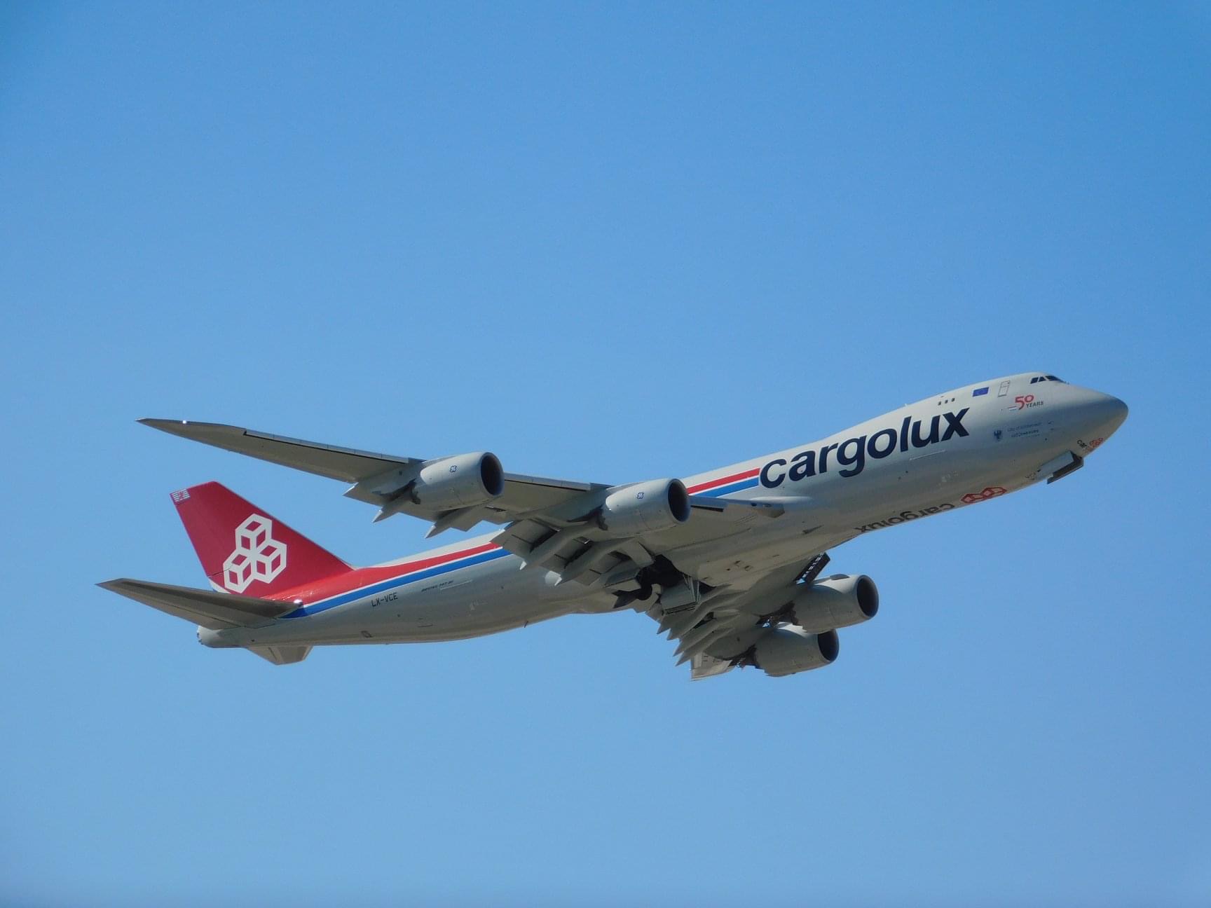 Full size: CargoLux Boeing 747-8F LX-VCE at Chicago O'Hare International Airport