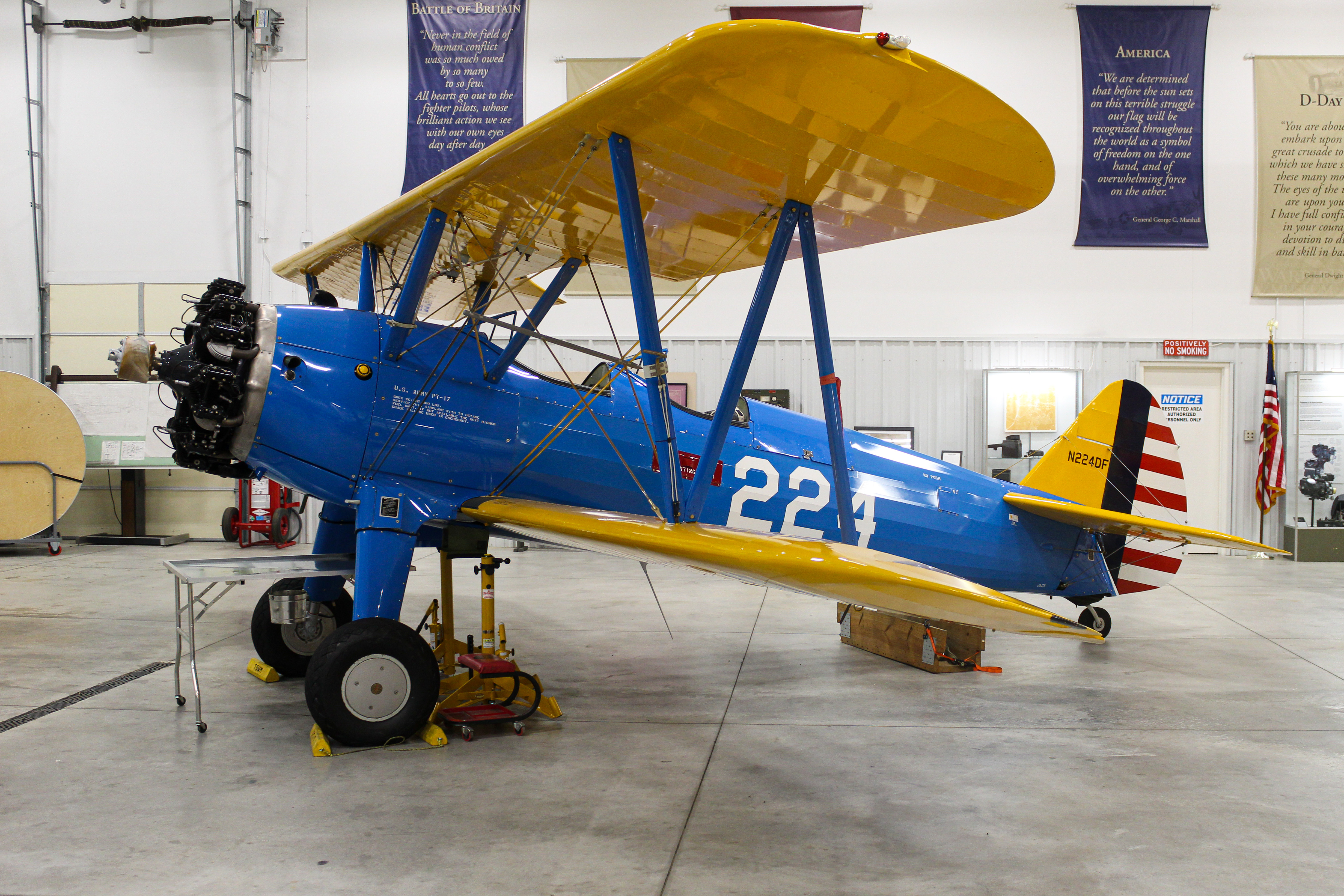 Full size: PRIVATE Boeing Stearman N224DF at Clermont County Airport