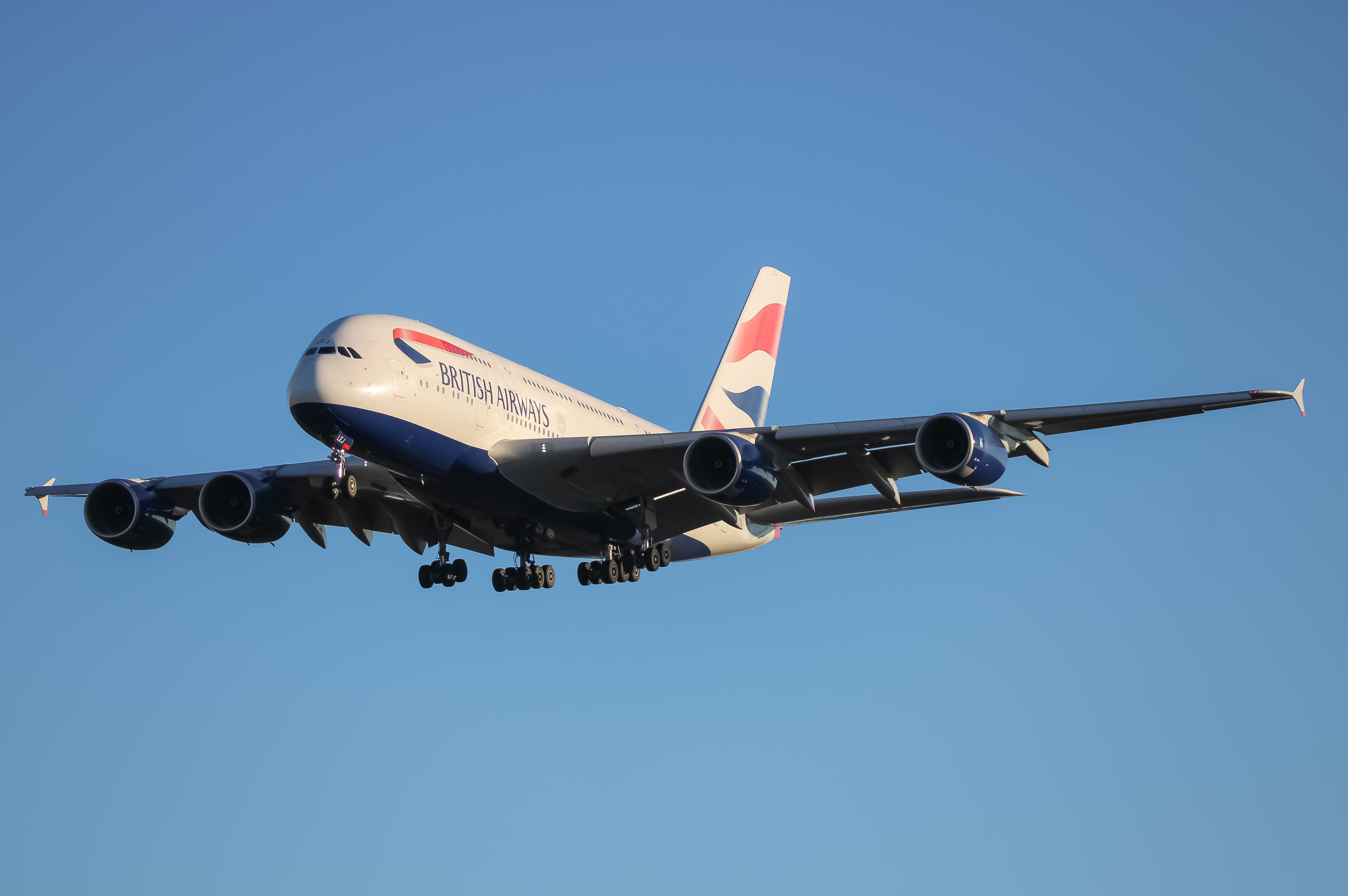 Full size: British Airways Airbus A380-800 G-XLEG at Washington Dulles International Airport
