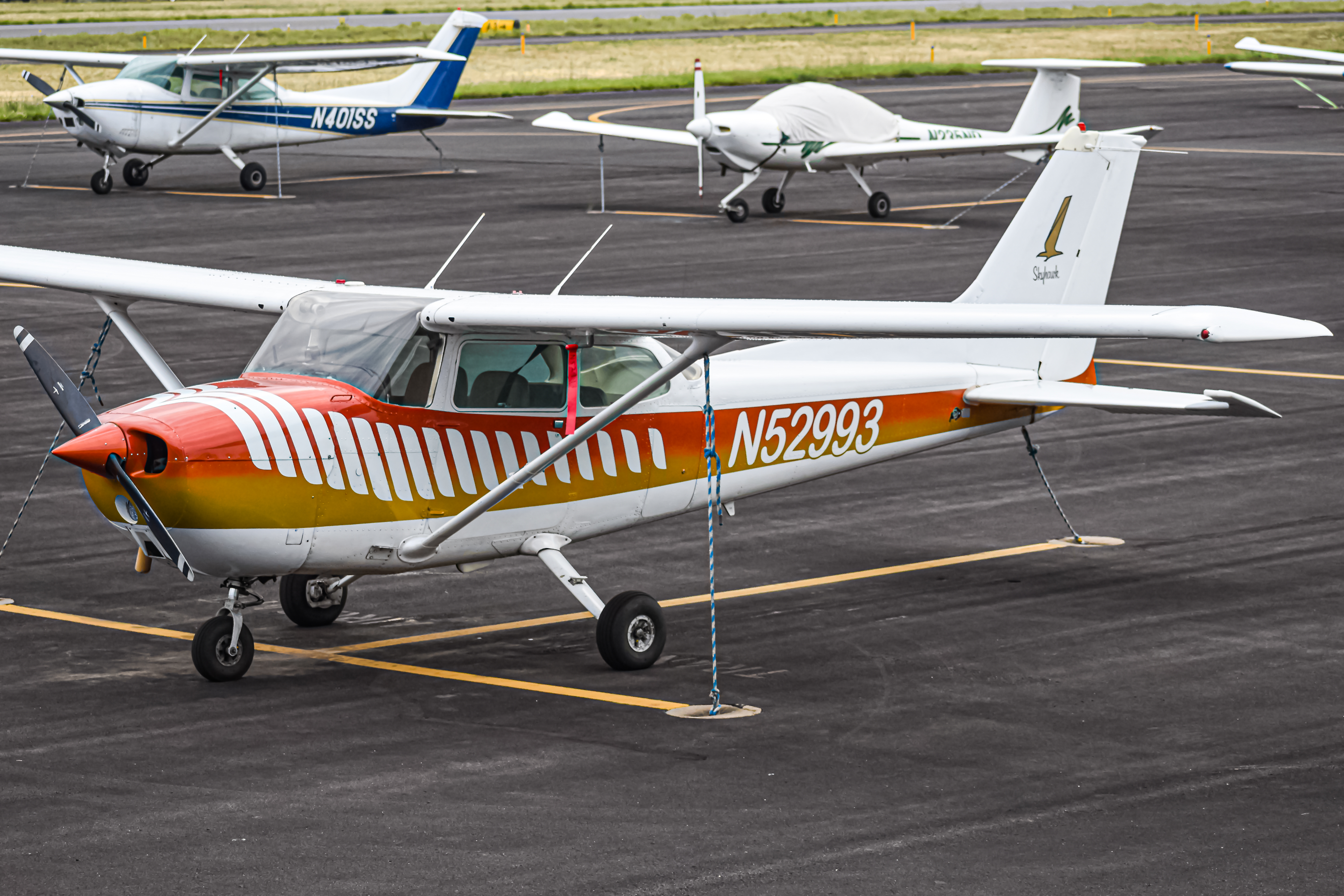 Full size: PRIVATE Cessna 175 Skyhawk N52993 at Boulder Municipal Airport