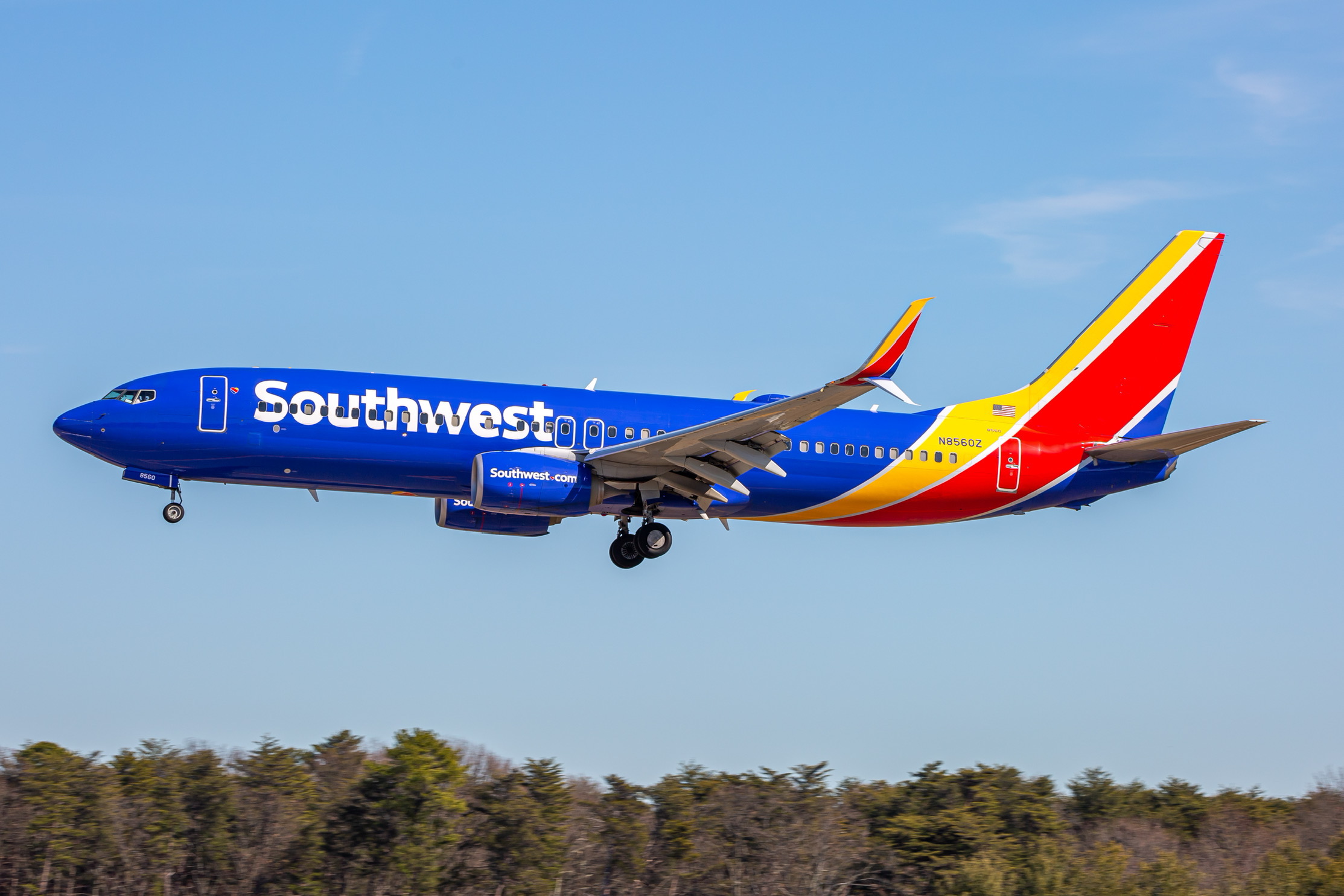 Full size: Southwest Airlines Boeing 737-800 N8560Z at Baltimore/Washington International Thurgood Marshall Airport