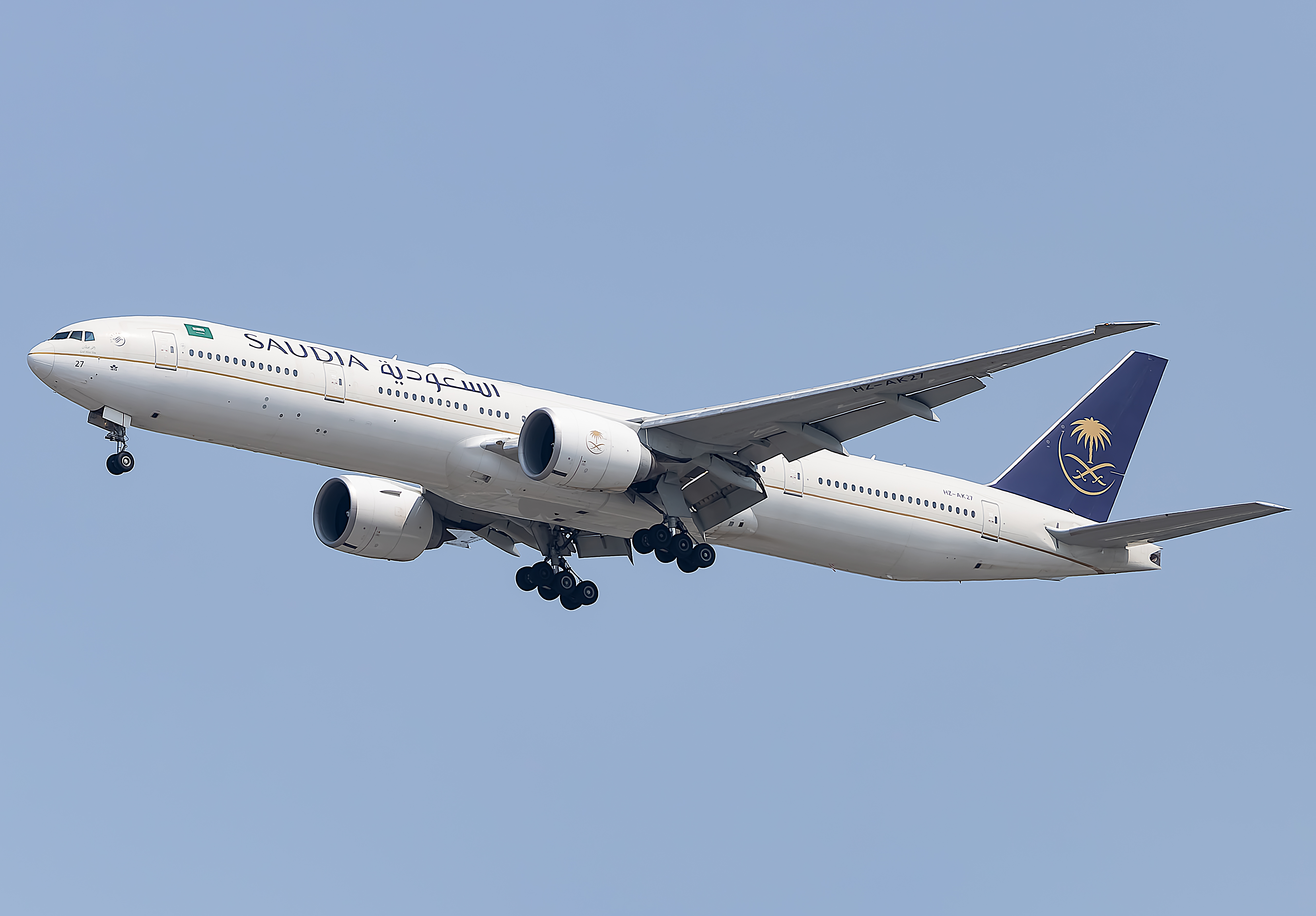 Full size: Saudia Boeing 777-300ER HZ-AK27 at Washington Dulles International Airport
