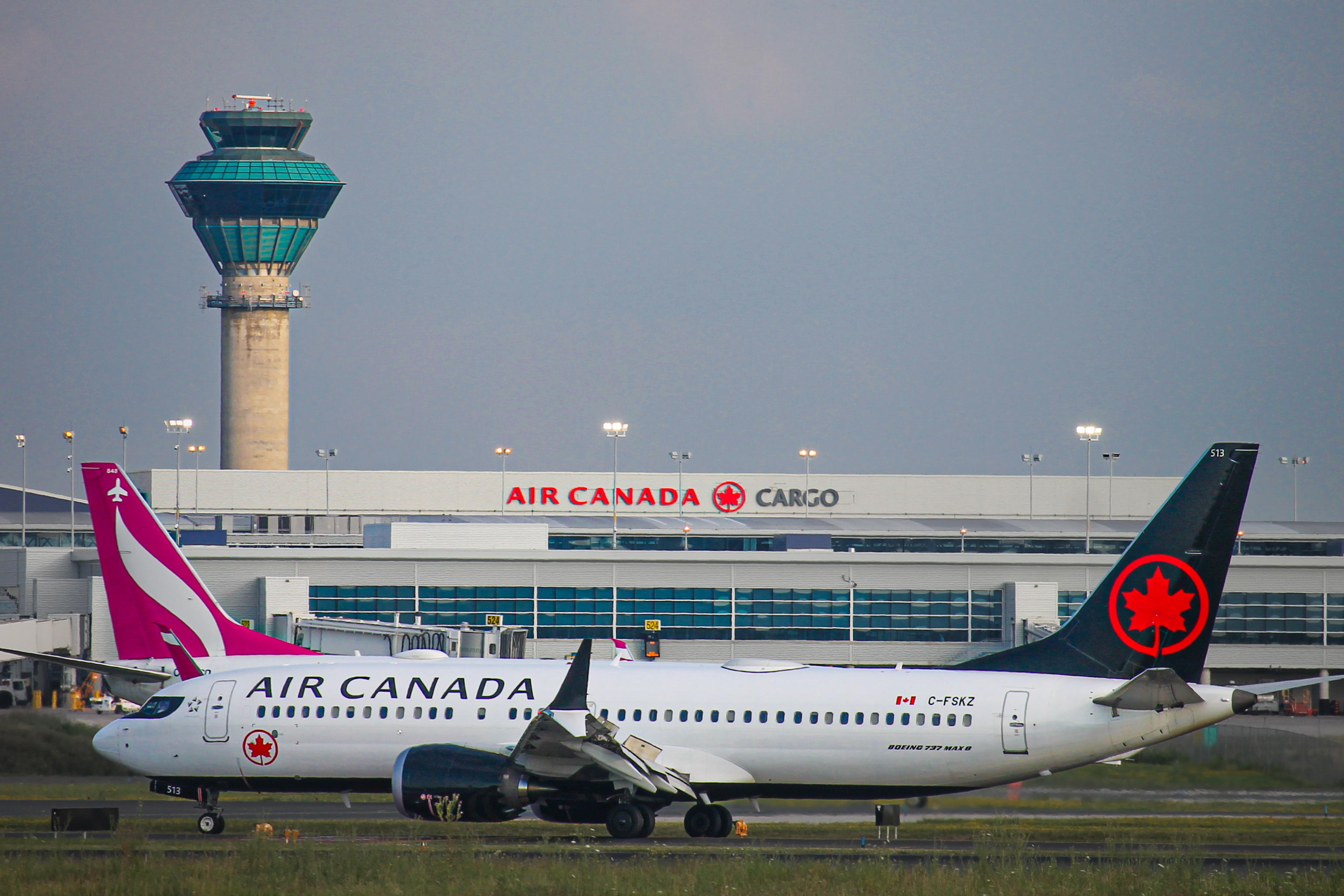 Full size: Air Canada Boeing 737 MAX 8 C-FSKZ at Lester B Pearson International Airport