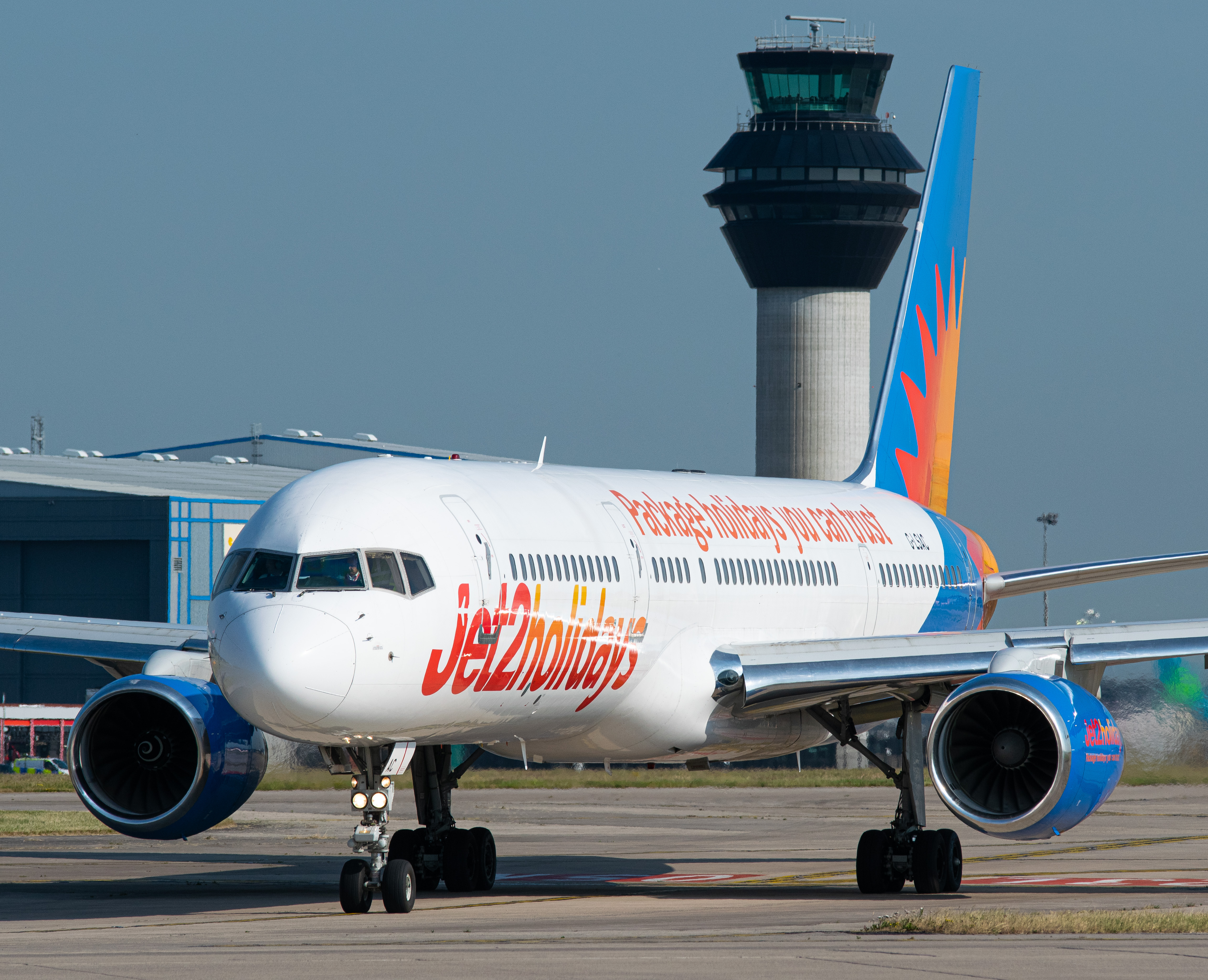 Full size: Jet2 Boeing 757-200 G-LSAC at Manchester Airport