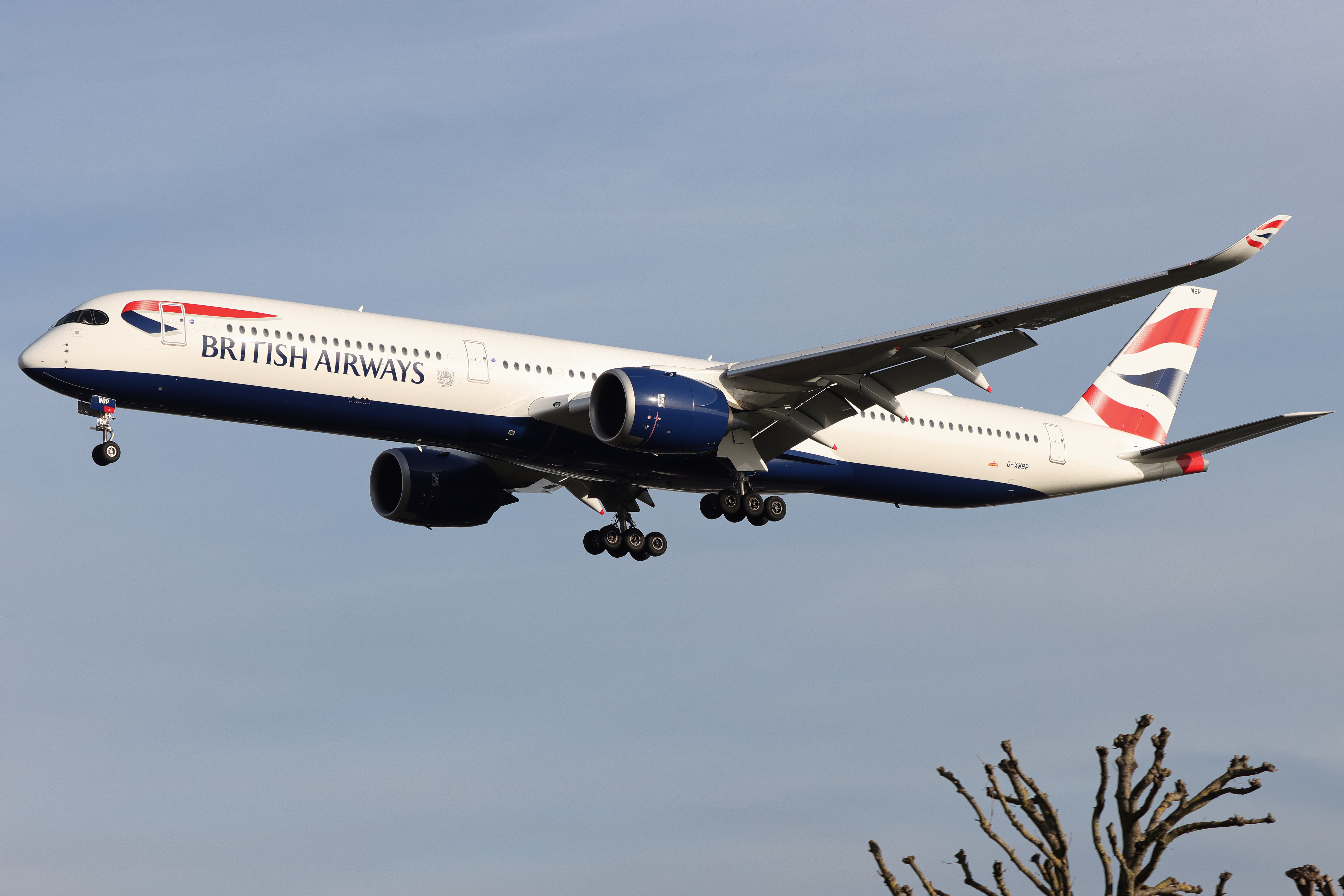 Full size: British Airways Airbus A350-1000 G-XWBP at London Heathrow International Airport