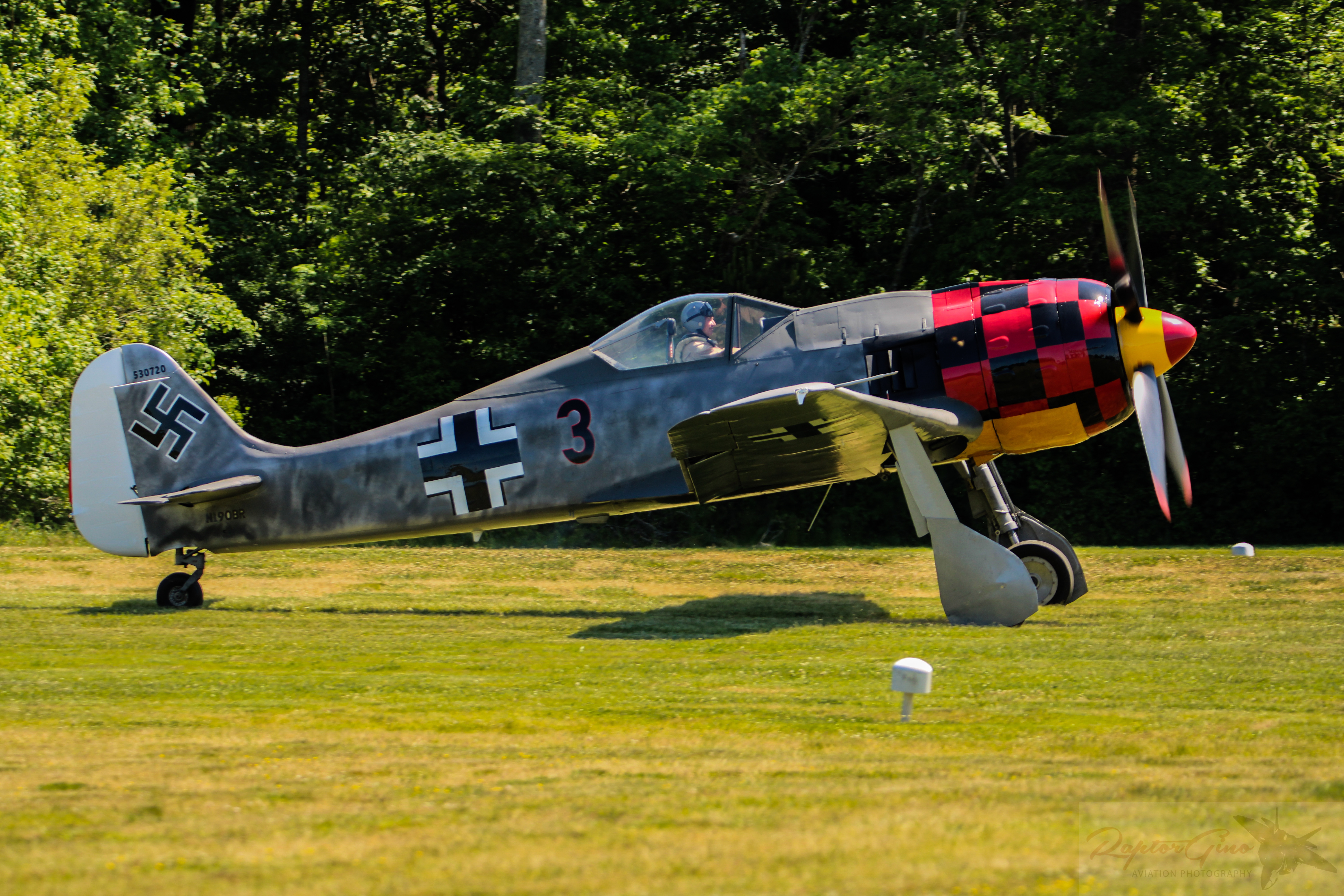 Full size: PRIVATE Focke-Wulf FW-190 N190BR at Jones Airport
