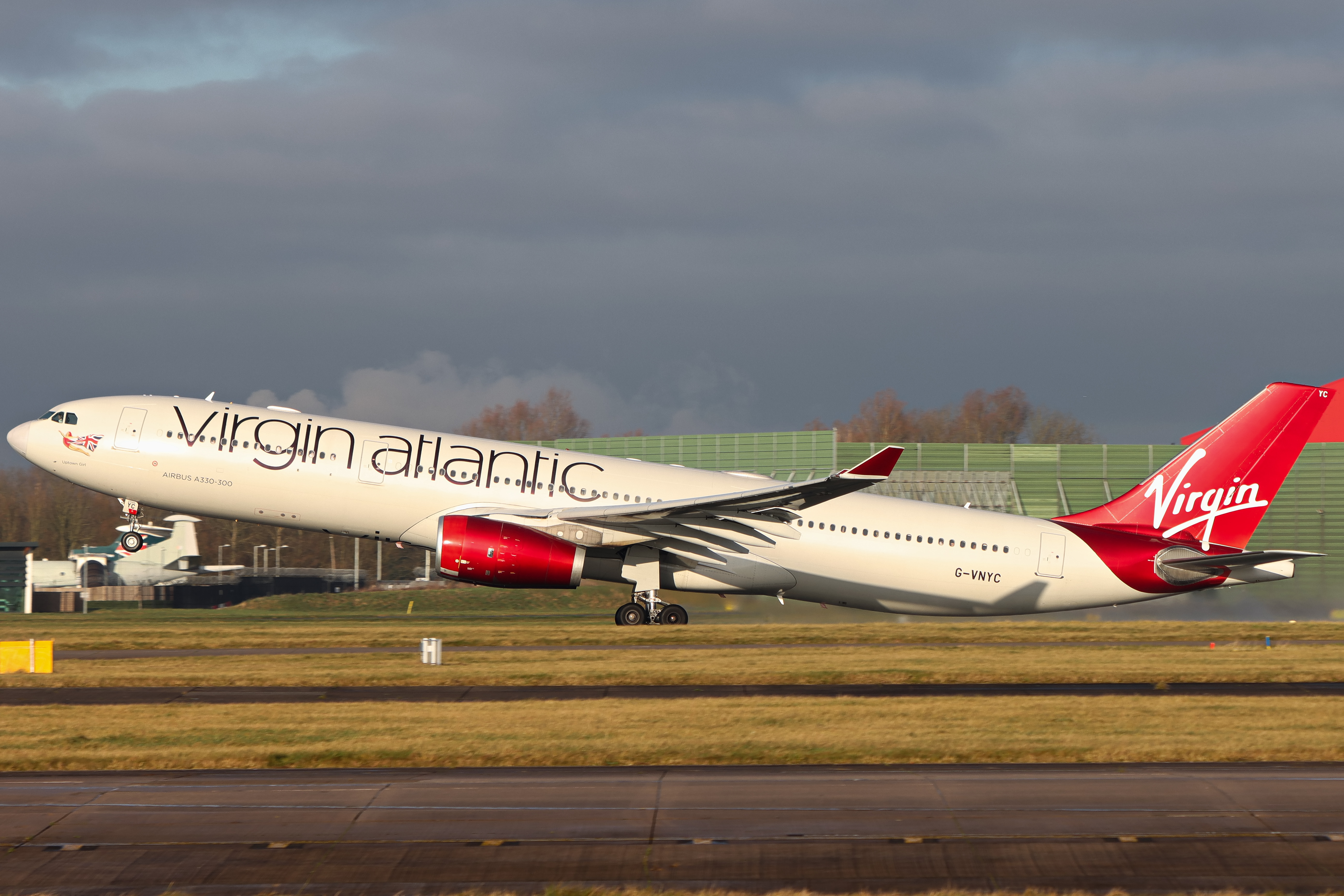 Full size: Virgin Atlantic Airbus A330-300 G-VNYC at Manchester Airport