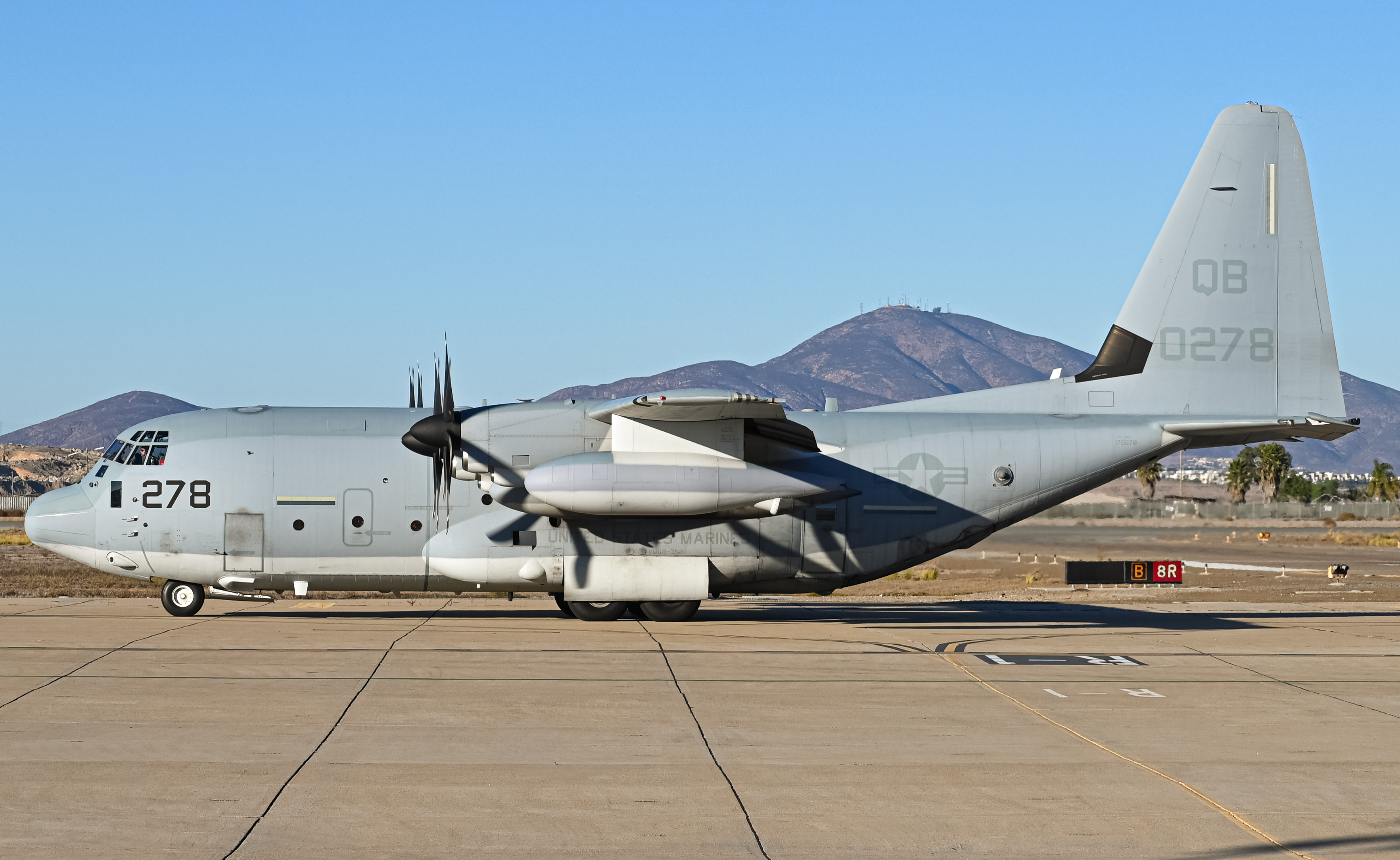 Full size: USMC - United States Marine Corp Lockheed Martin KC-130J Hercules 170278 at Brown Field Municipal Airport