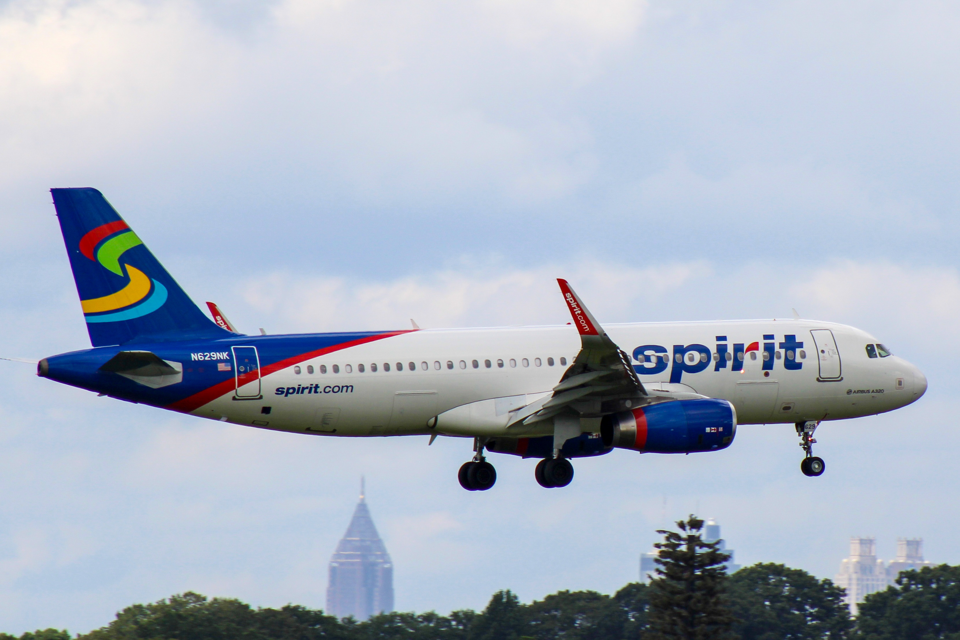 Full size: Spirit Airlines Airbus A320 N629NK at Hartsfield-Jackson Atlanta International Airport
